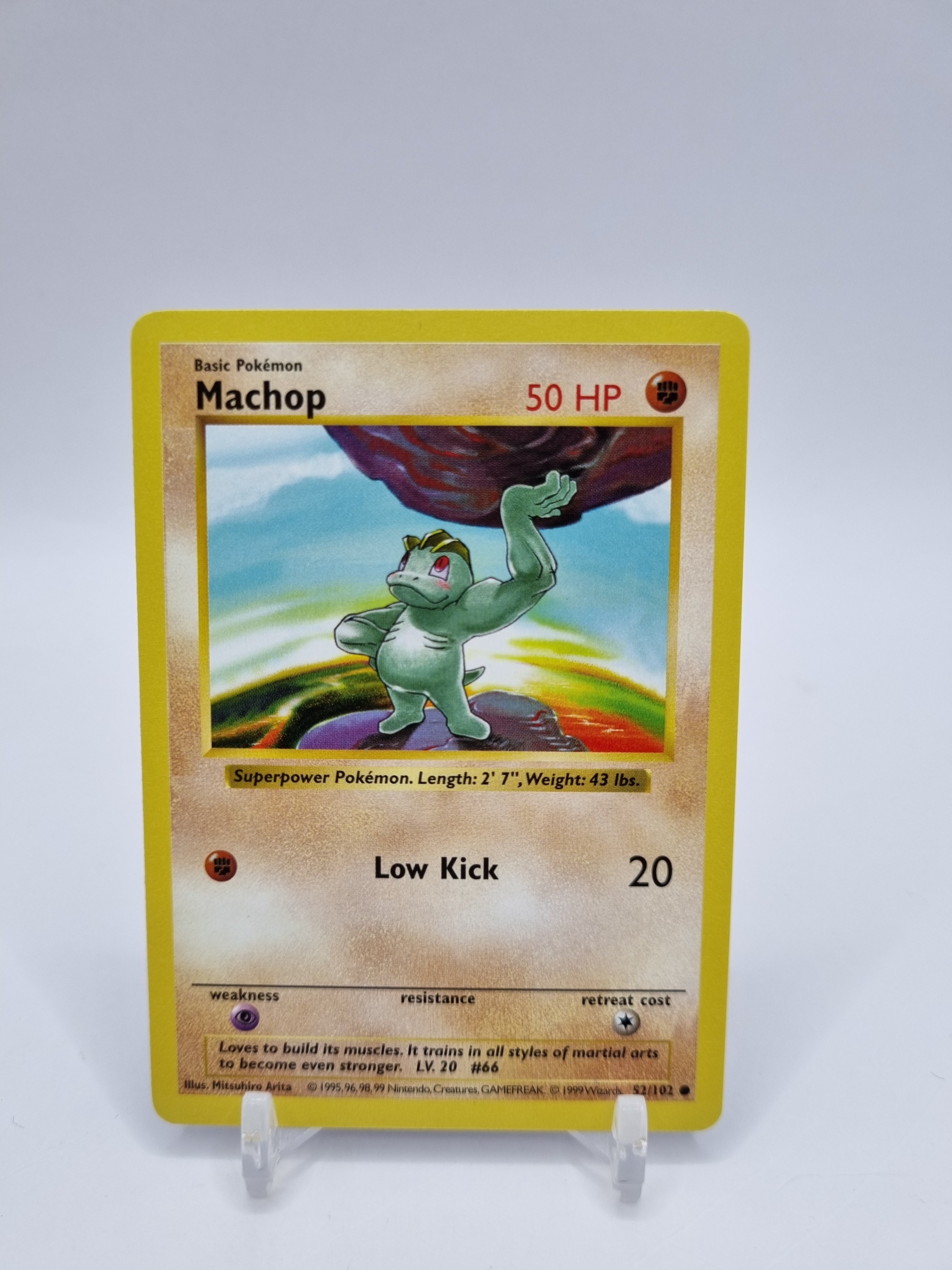 Machop Shadowless Base Set 52/102 Arcticcollect Machop Shadowless Base Set 52/102 Arcticcollect