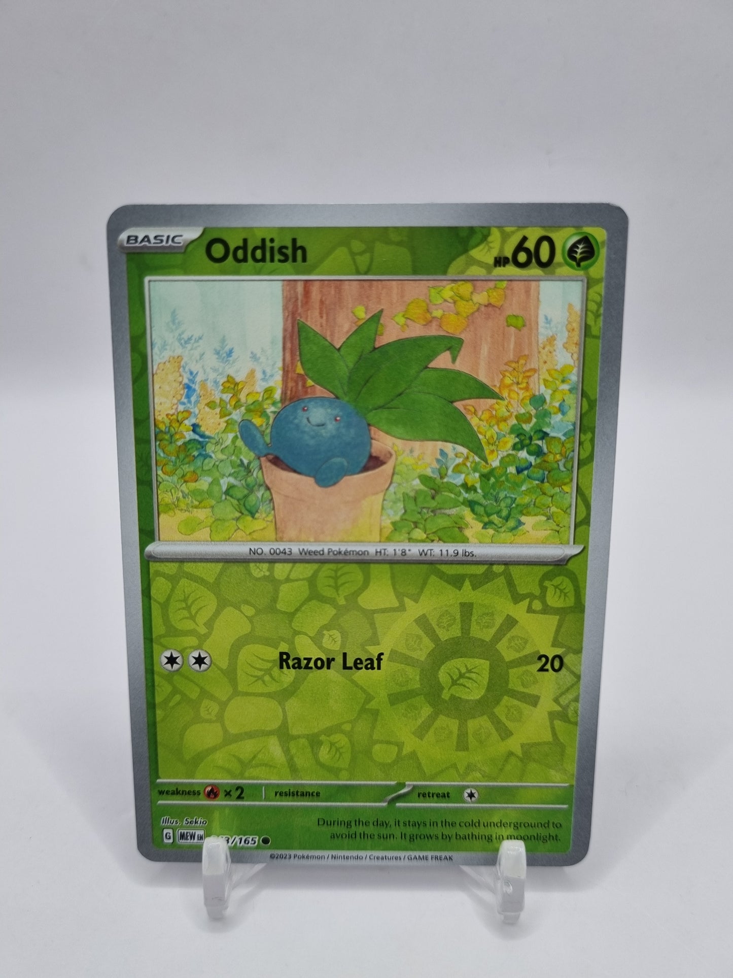 Oddish Reverse Holo 151 043/165