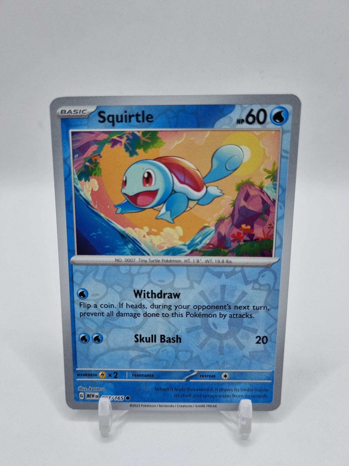 Squirtle Reverse Holo 151 007/165