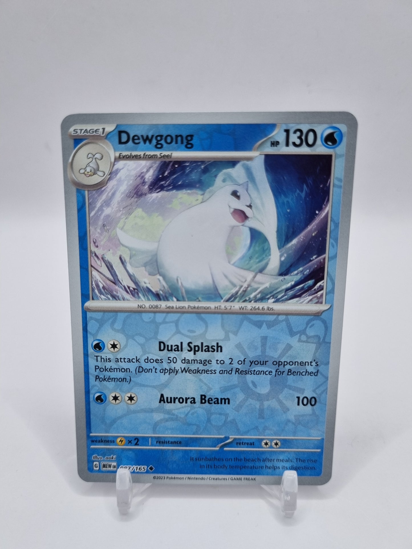 Dewgong Reverse Holo 151 087/165