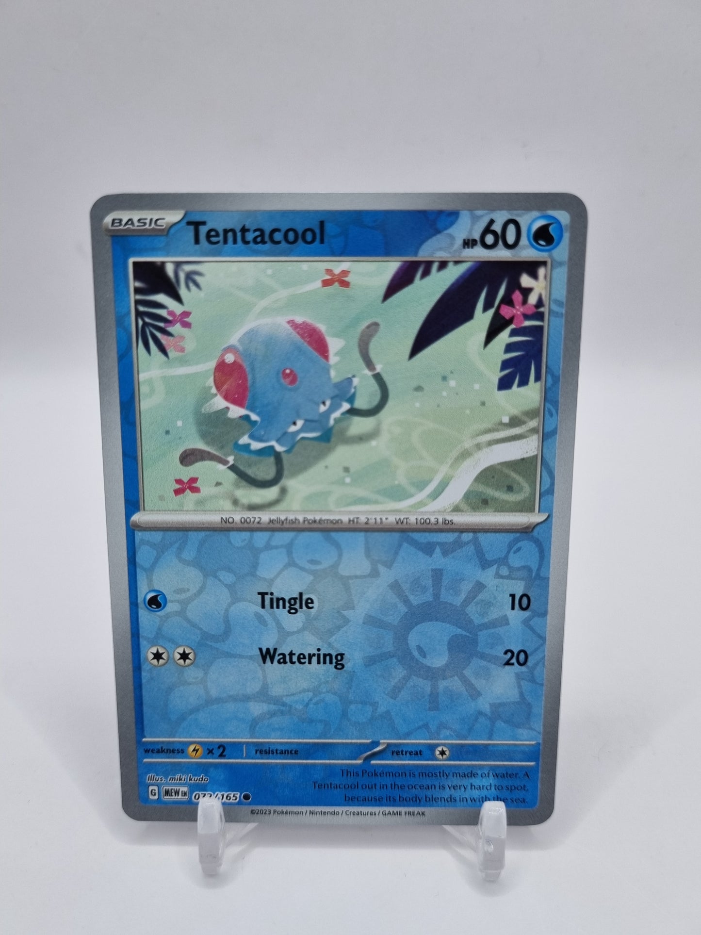 Tentacool Reverse Holo 151 072/165