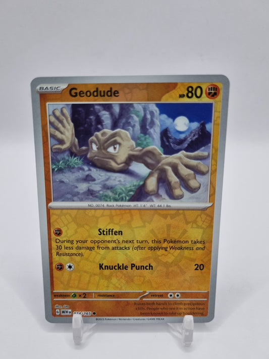 Geodude Reverse Holo 151 074/165