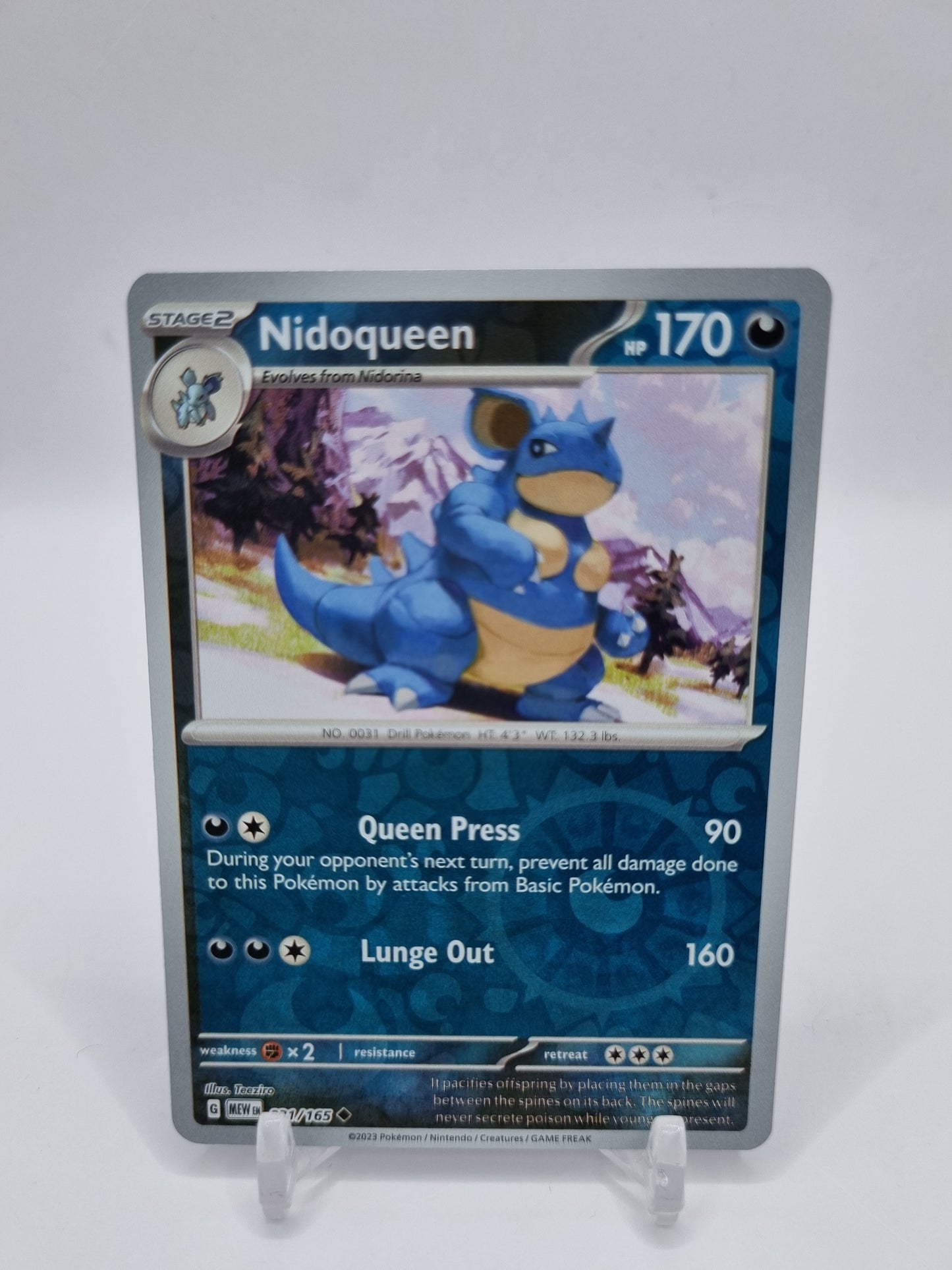 Nidoqueen Reverse Holo 151 031/165