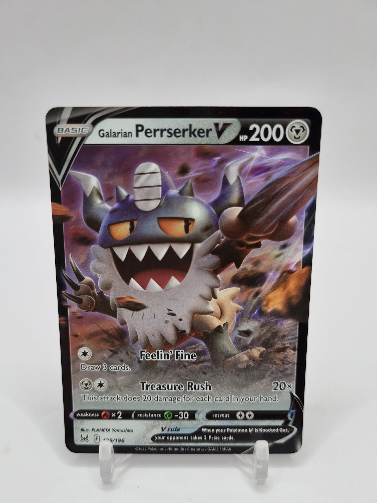 Galarian Perrserker V Lost Origins 129/196