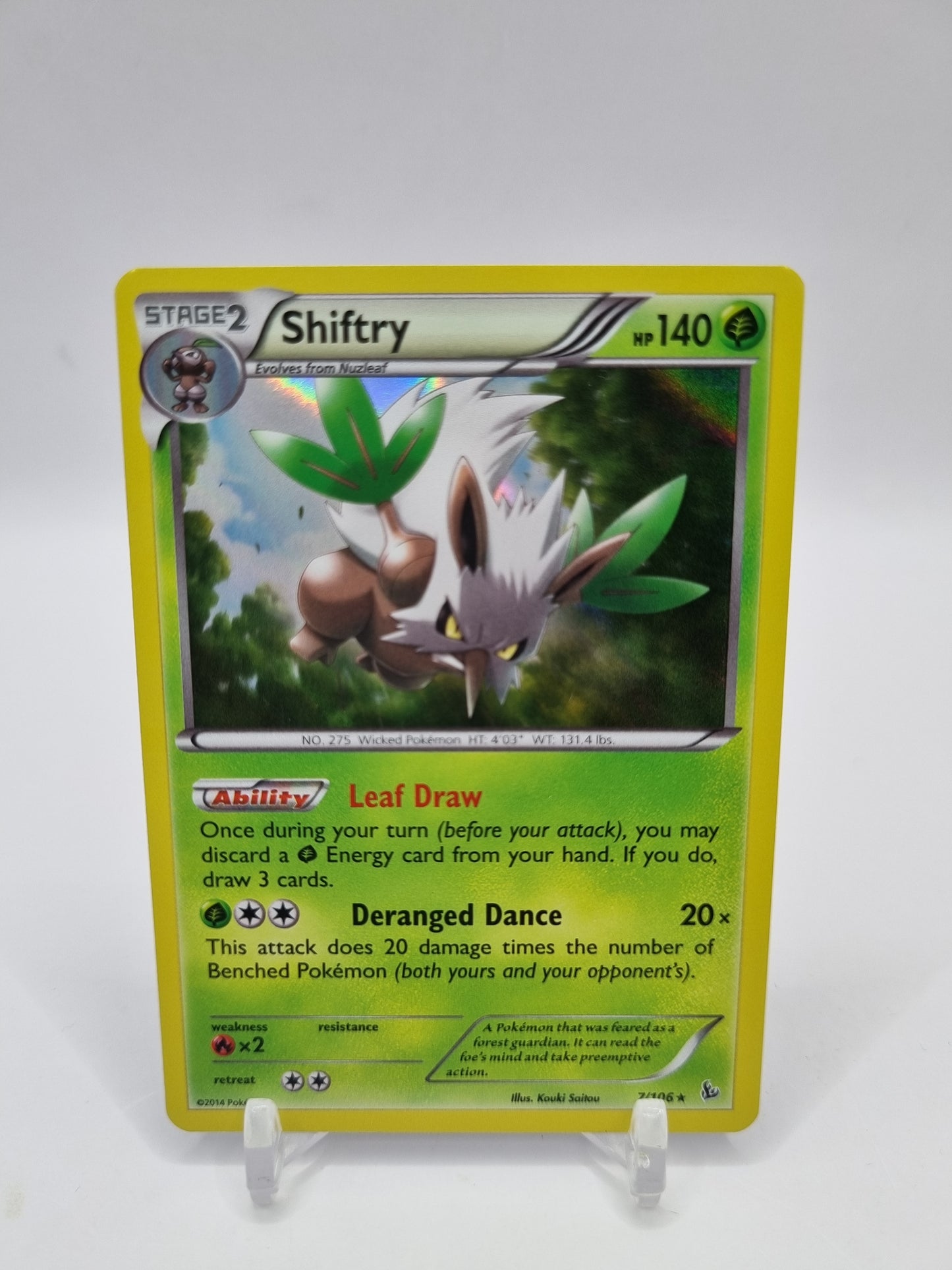 Shiftry Holo Flash Fire 7/106