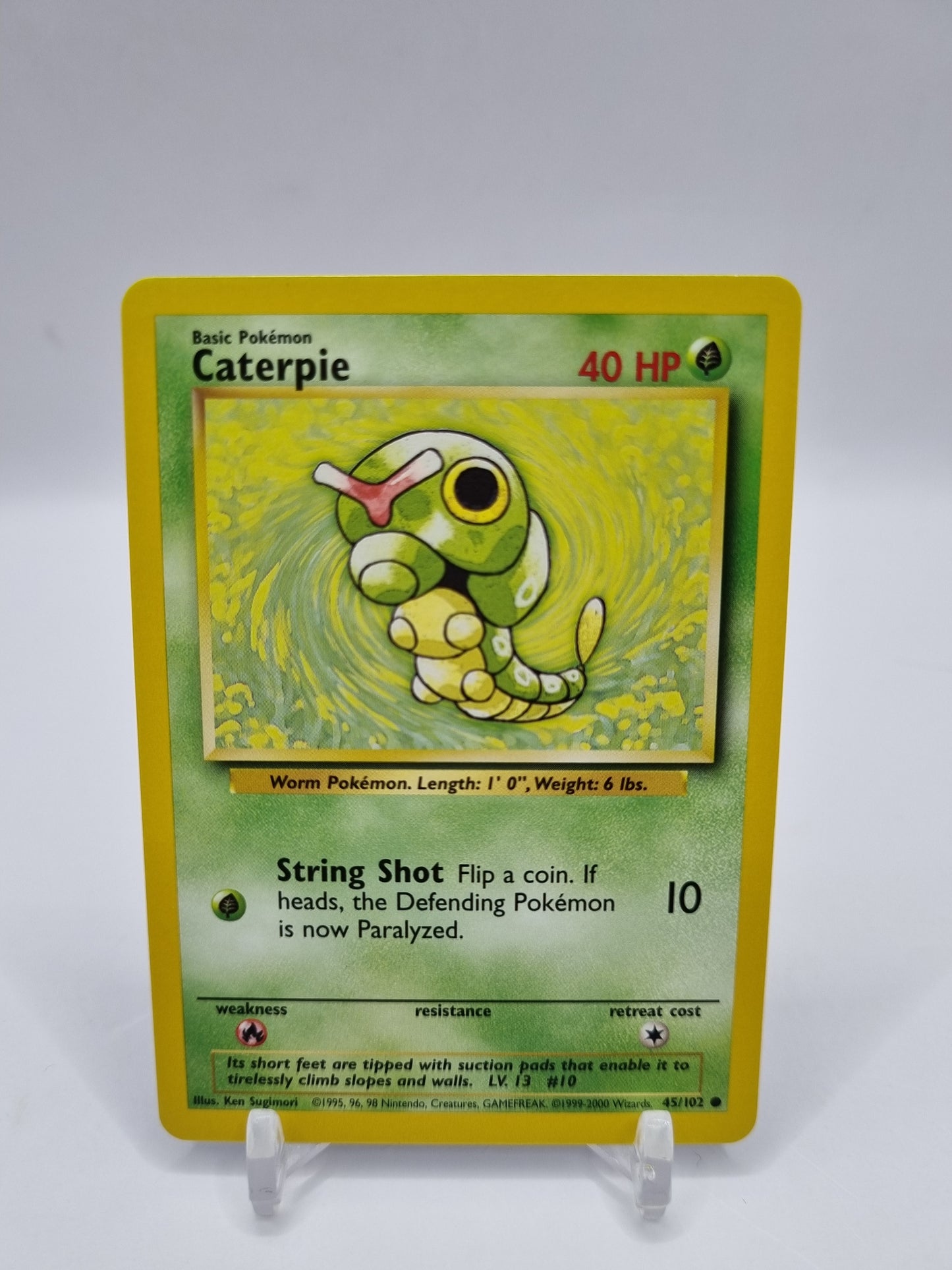 Caterpie 1999-2000 4th Print Base Set 45/102