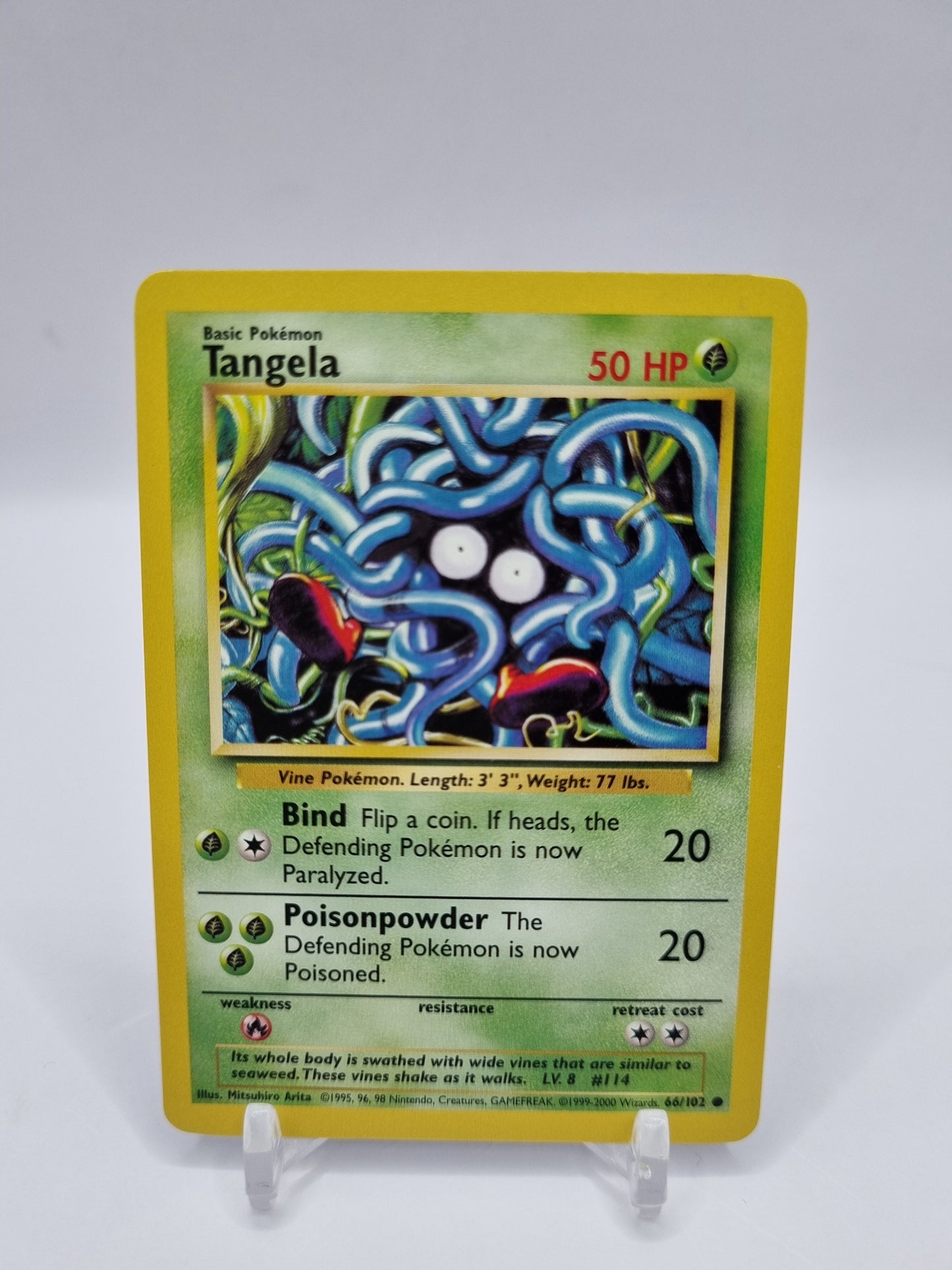 Tangela 1999-2000 4th Print Base Set 66/102
