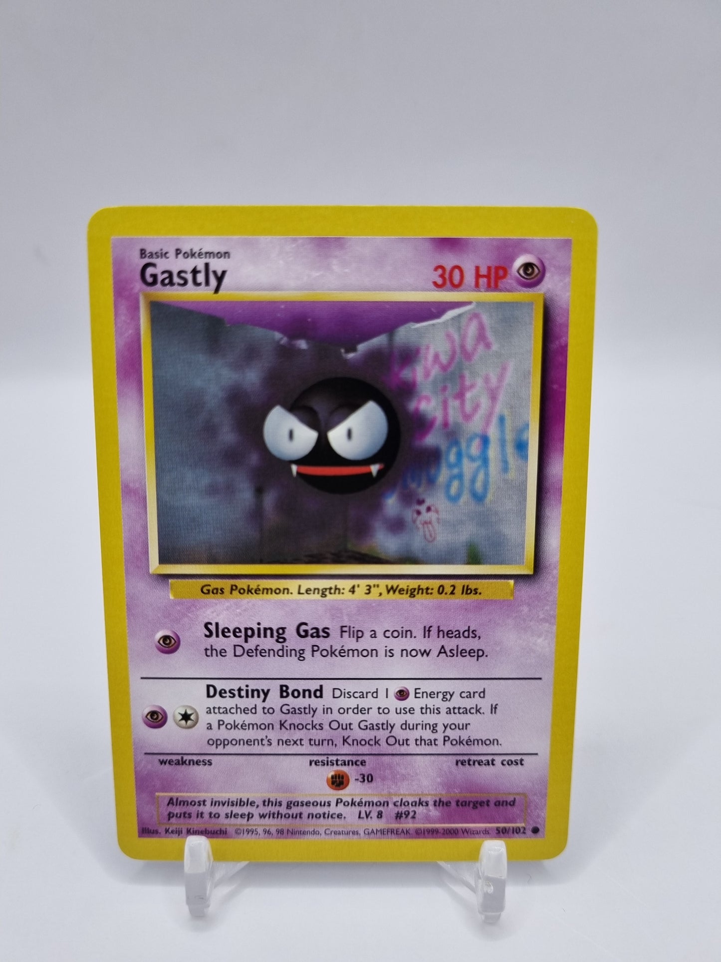 Gastly 1999-2000 4th Print Base Set 50/102