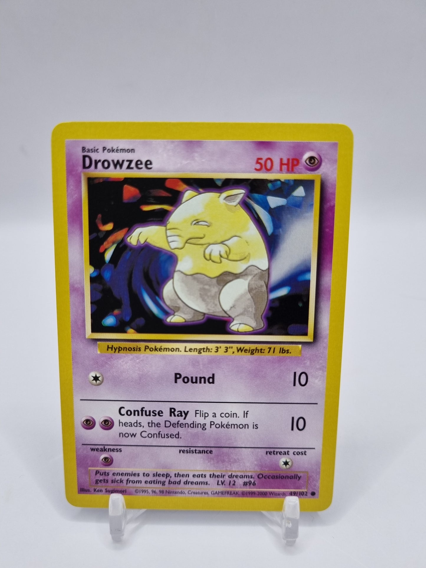Drowzee 1999-2000 4th Print Base Set 49/102