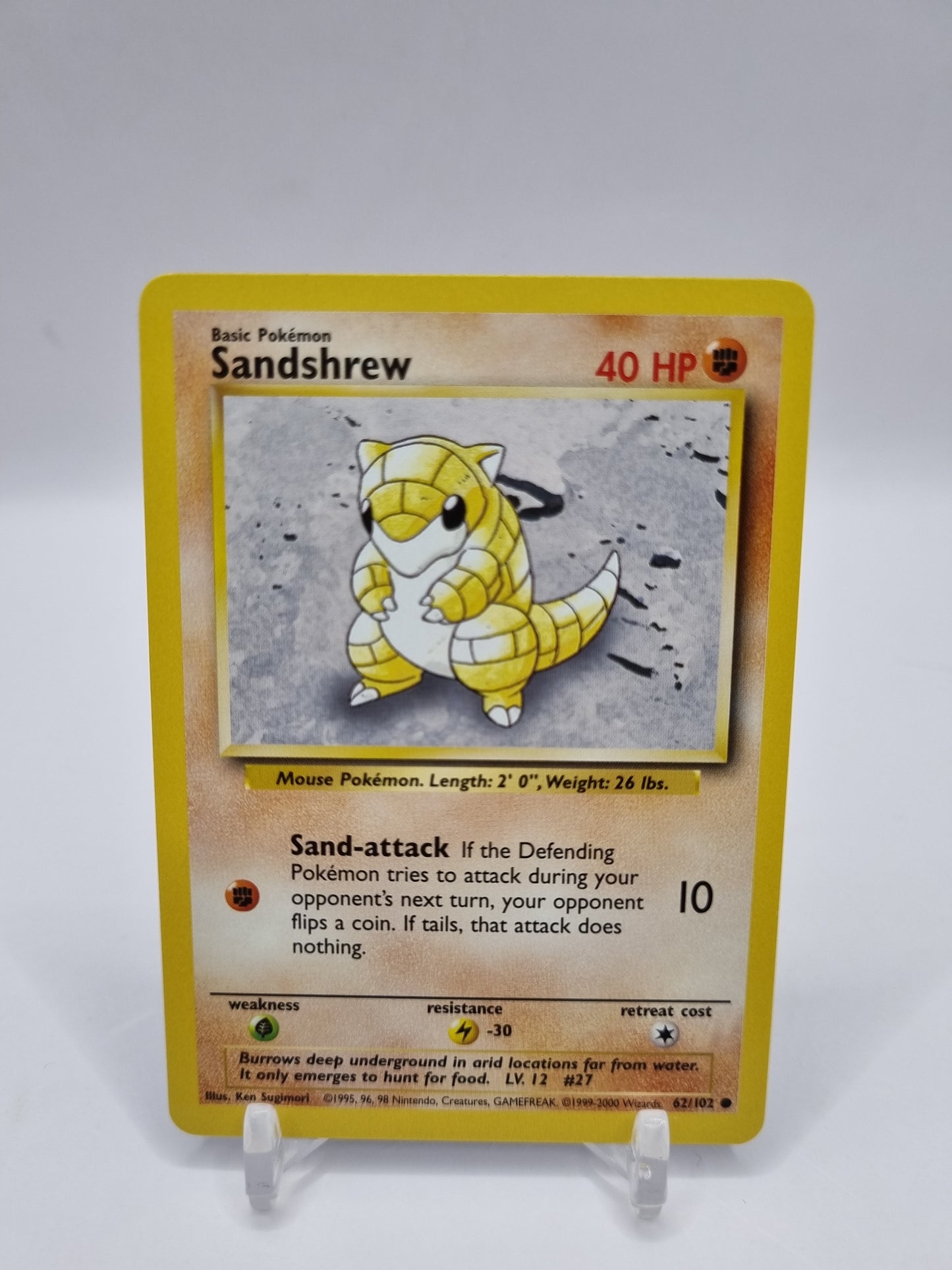 Sandshrew 1999-2000 4th Print Base Set 62/102