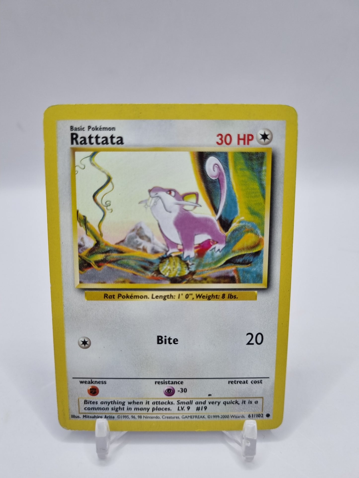 Rattata 1999-2000 4th Print Base Set 61/102