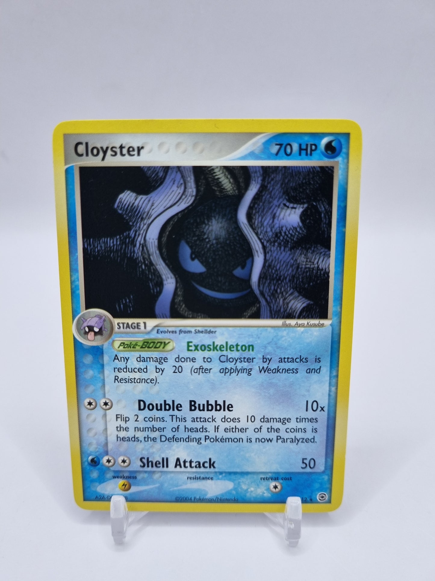 Cloyster Rare Fire Red Leaf Green 20/112