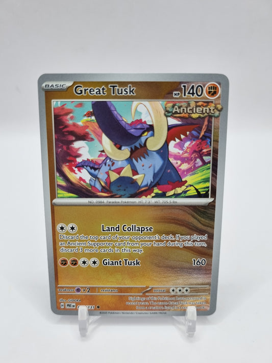 Great Tusk Reverse Holo Prismatic Evolutions 055/131