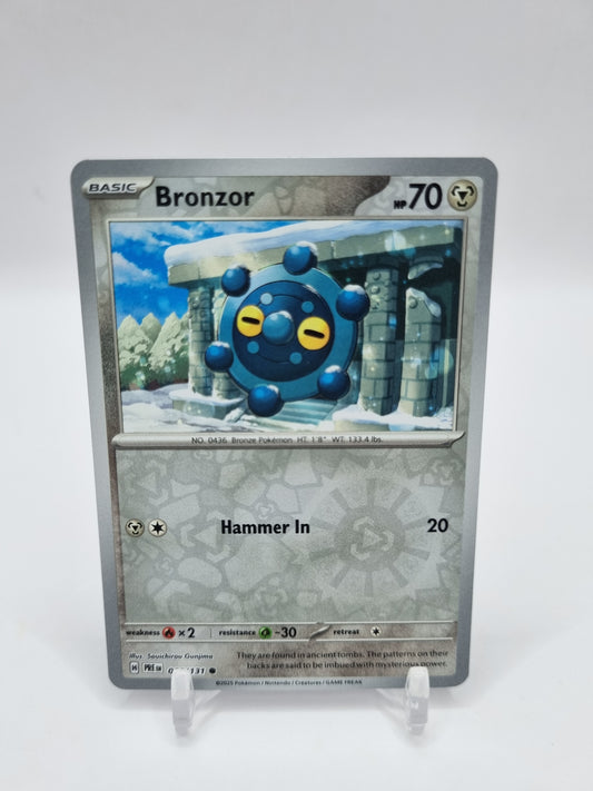 Bronzor Reverse Holo Prismatic Evolutions 066/131