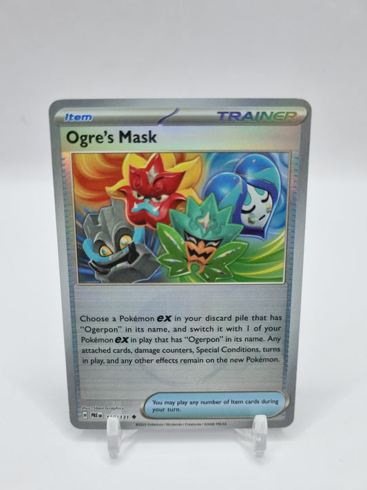 Orgre's Mask ( Poke Ball ) Reverse Holo Prismatic Evolutions 118/131