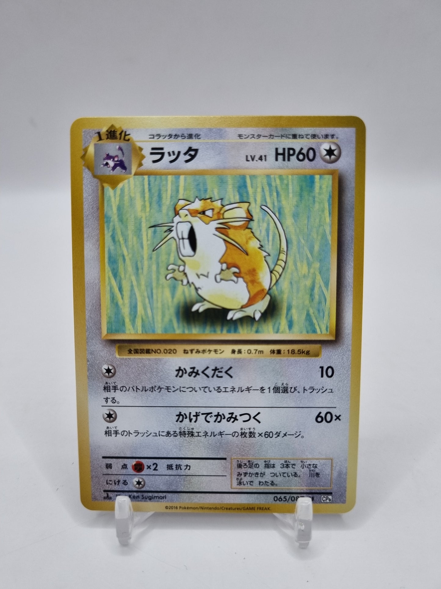 Raticate CP6 1st Edition Japanese 065/087