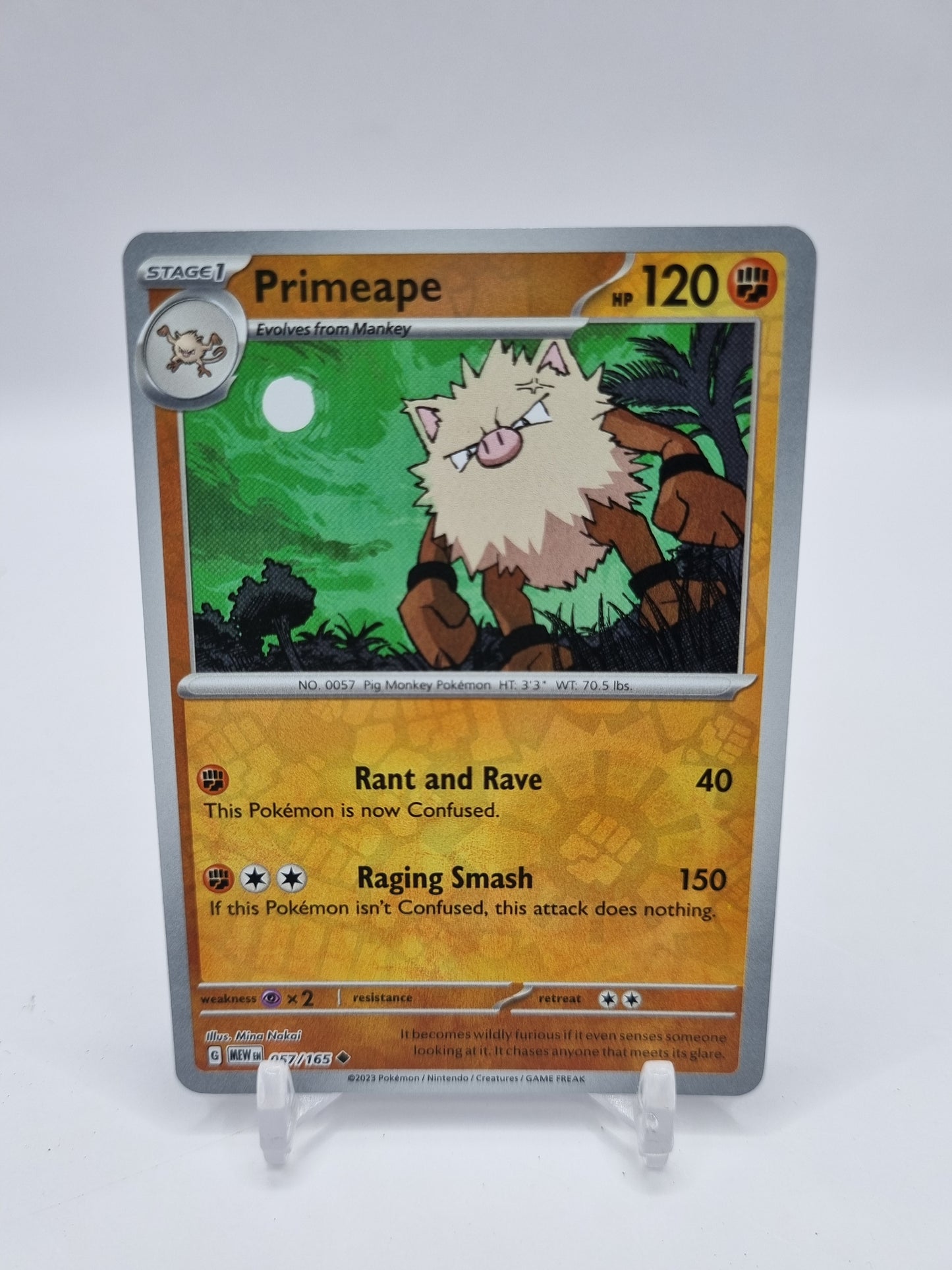 Primeape Reverse Holo 151 057/165