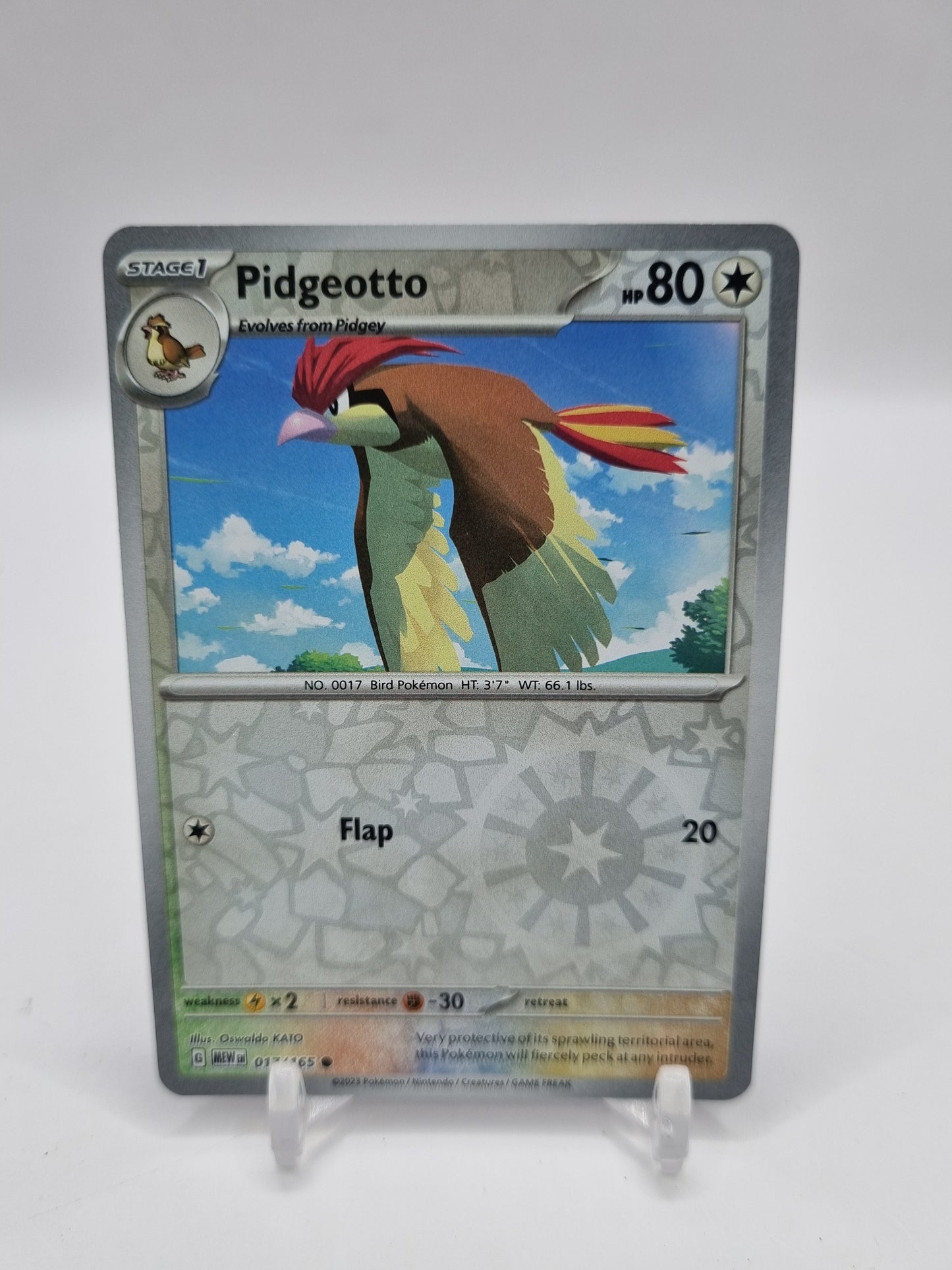 Pidgeotto Reverse Holo 151 017/165