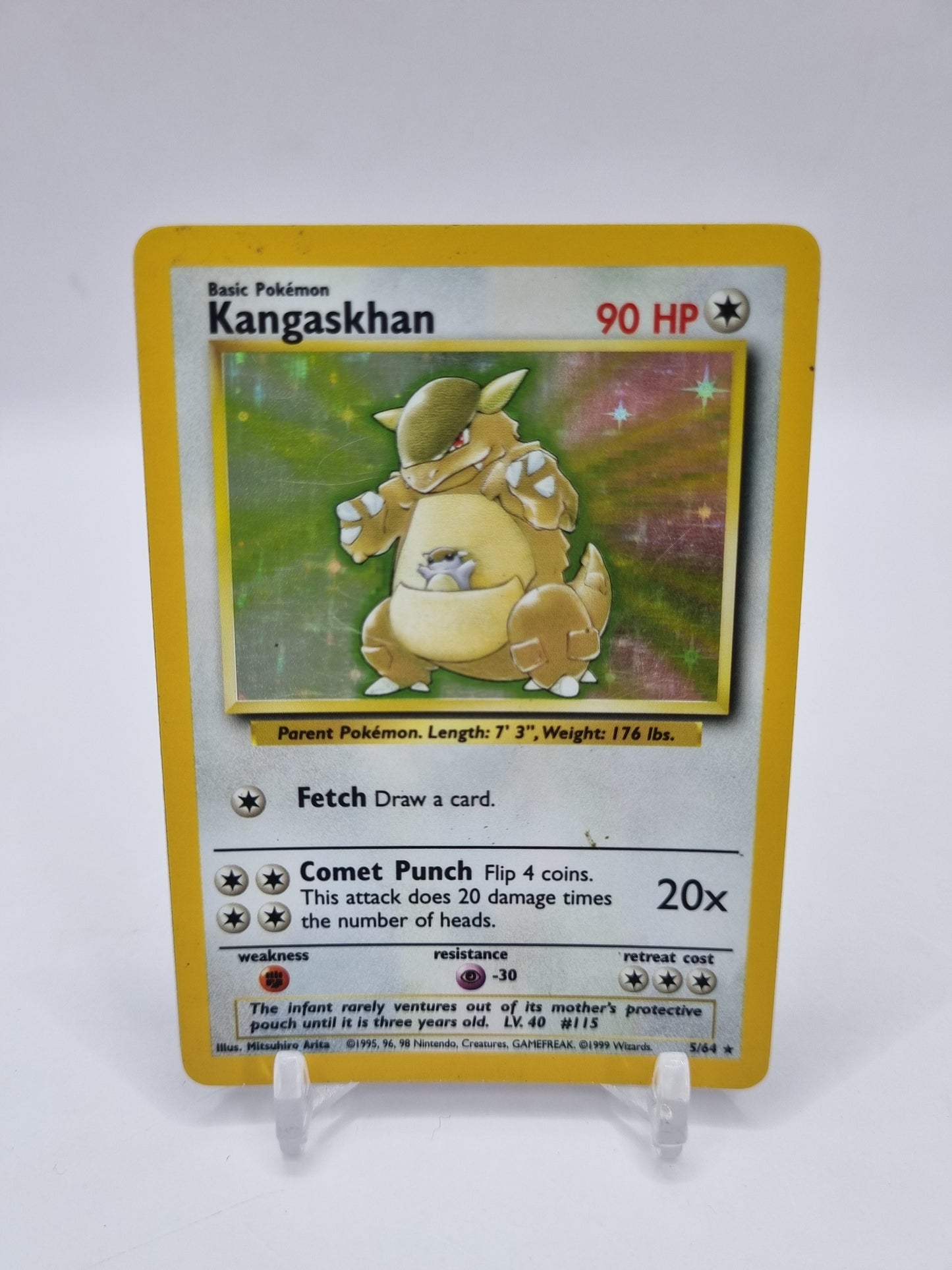 Kangaskhan Holo No Symbol Error Jungle Set 5/64
