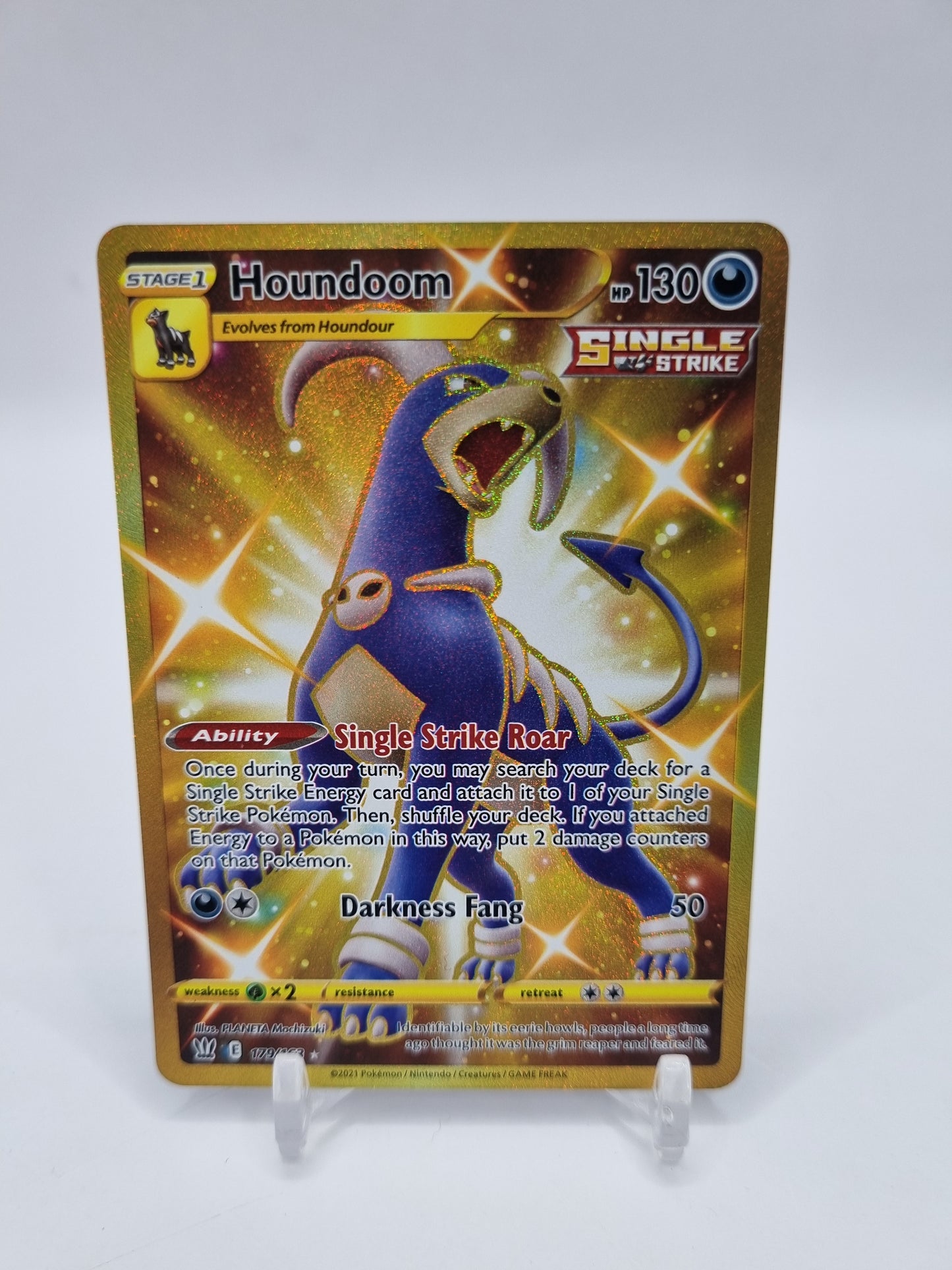 Houndoom Gold Secret Rare Battle Styles 179/163