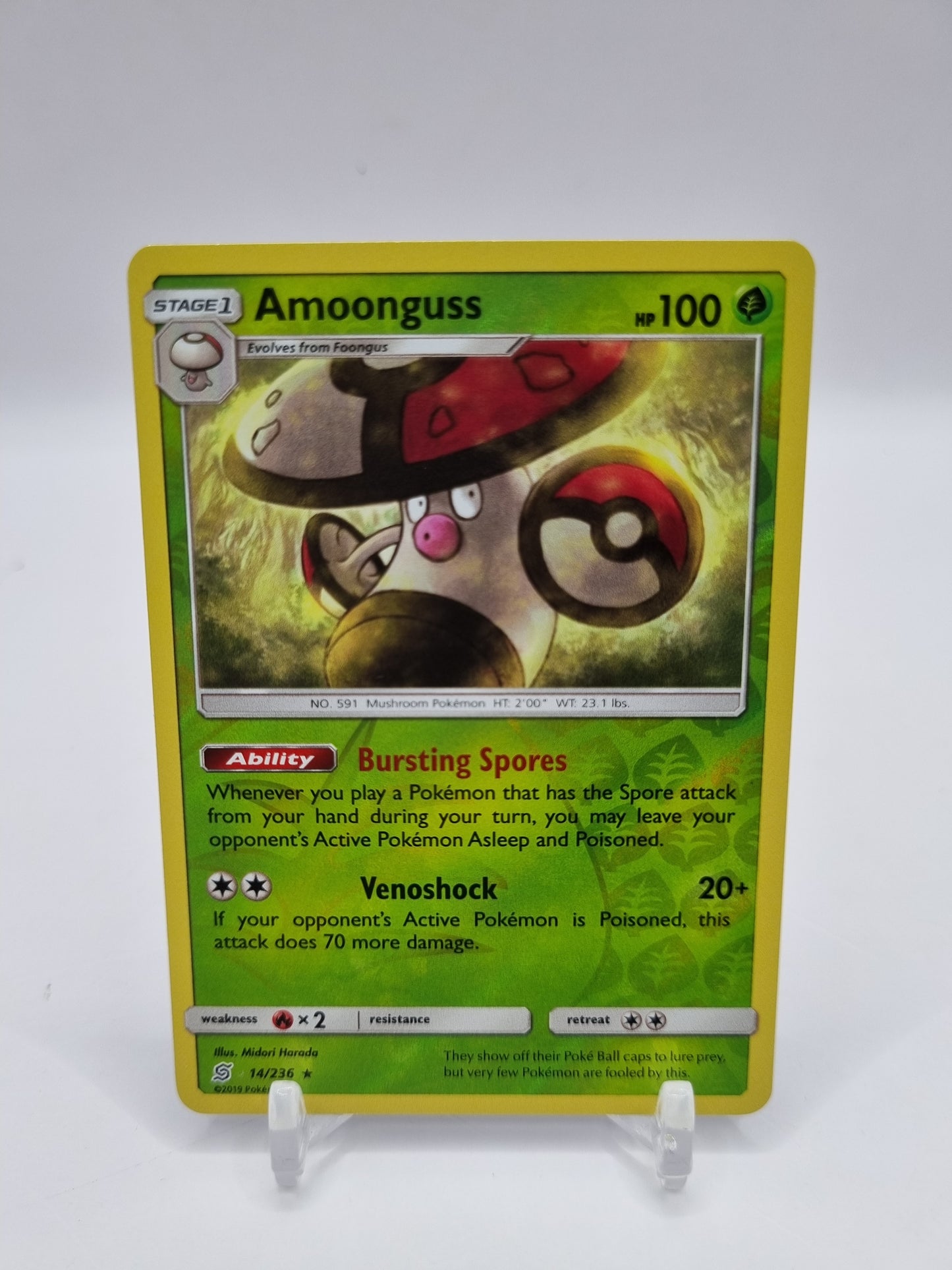 Amoonguss Reverse Holo Unified Minds 14/236