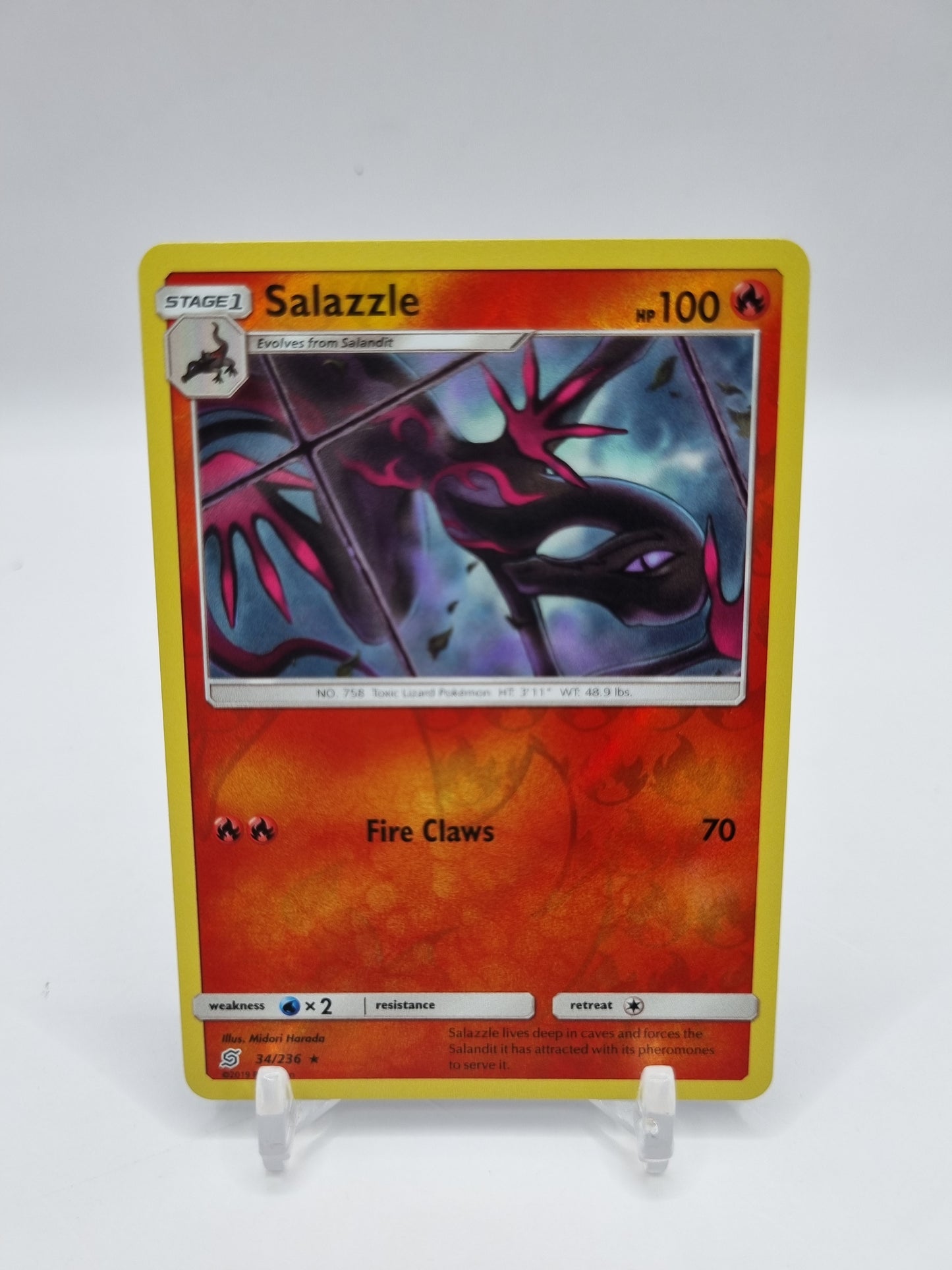 Salazzle Reverse Holo Unified Minds 34/236
