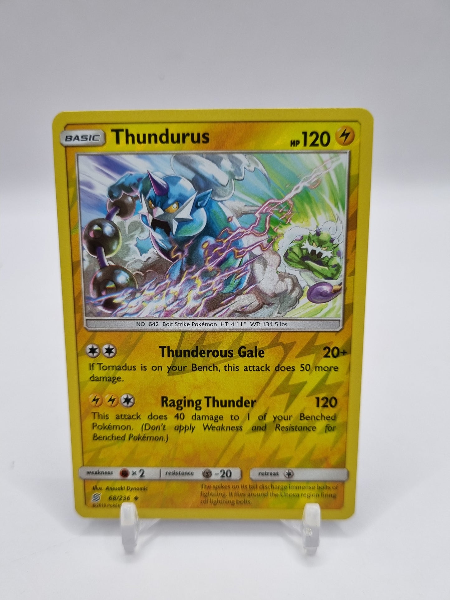 Thundurus Reverse Holo Unified Minds 68/236