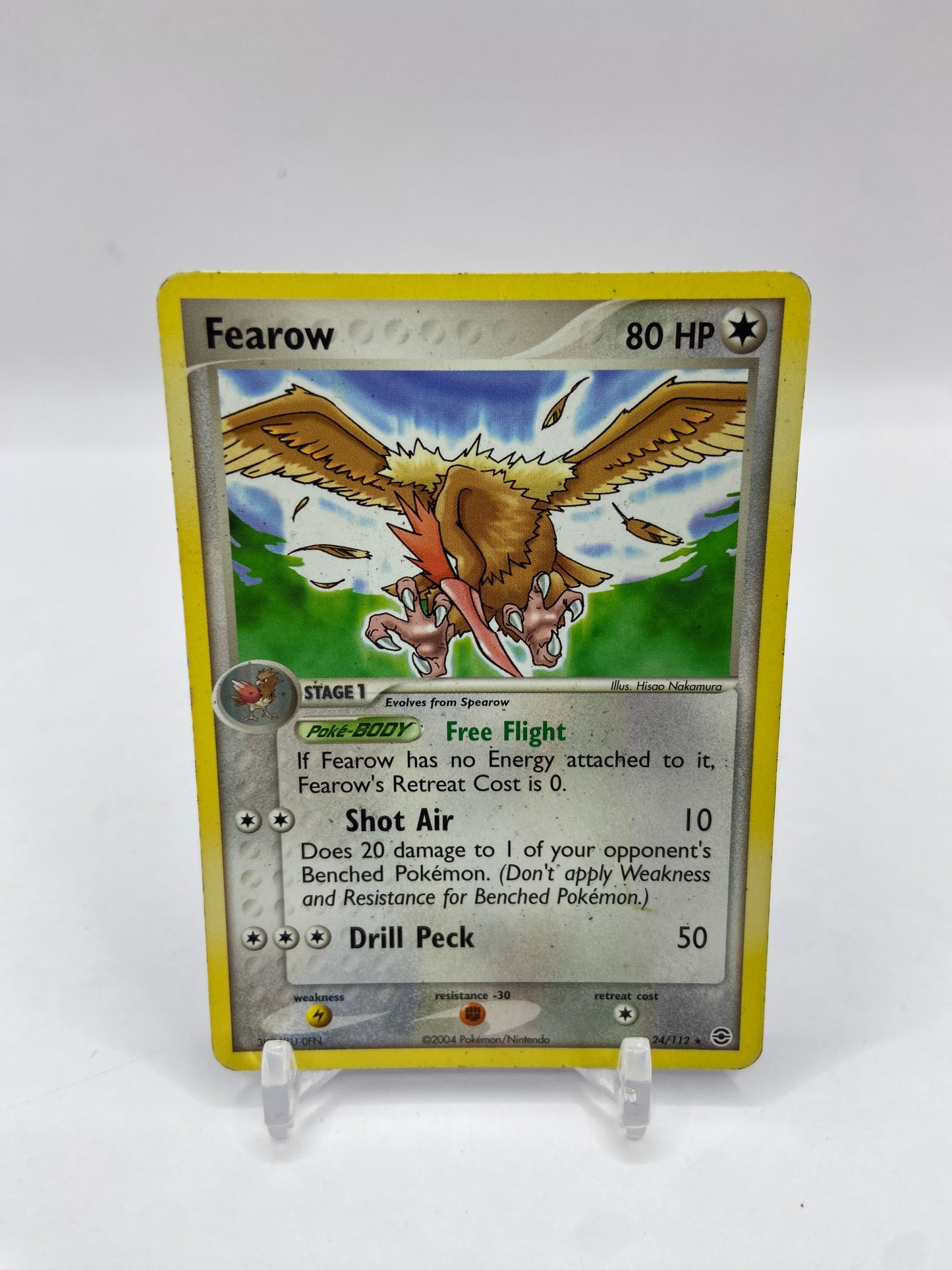 Fearow Rare Fire Red Leaf Green 24/112