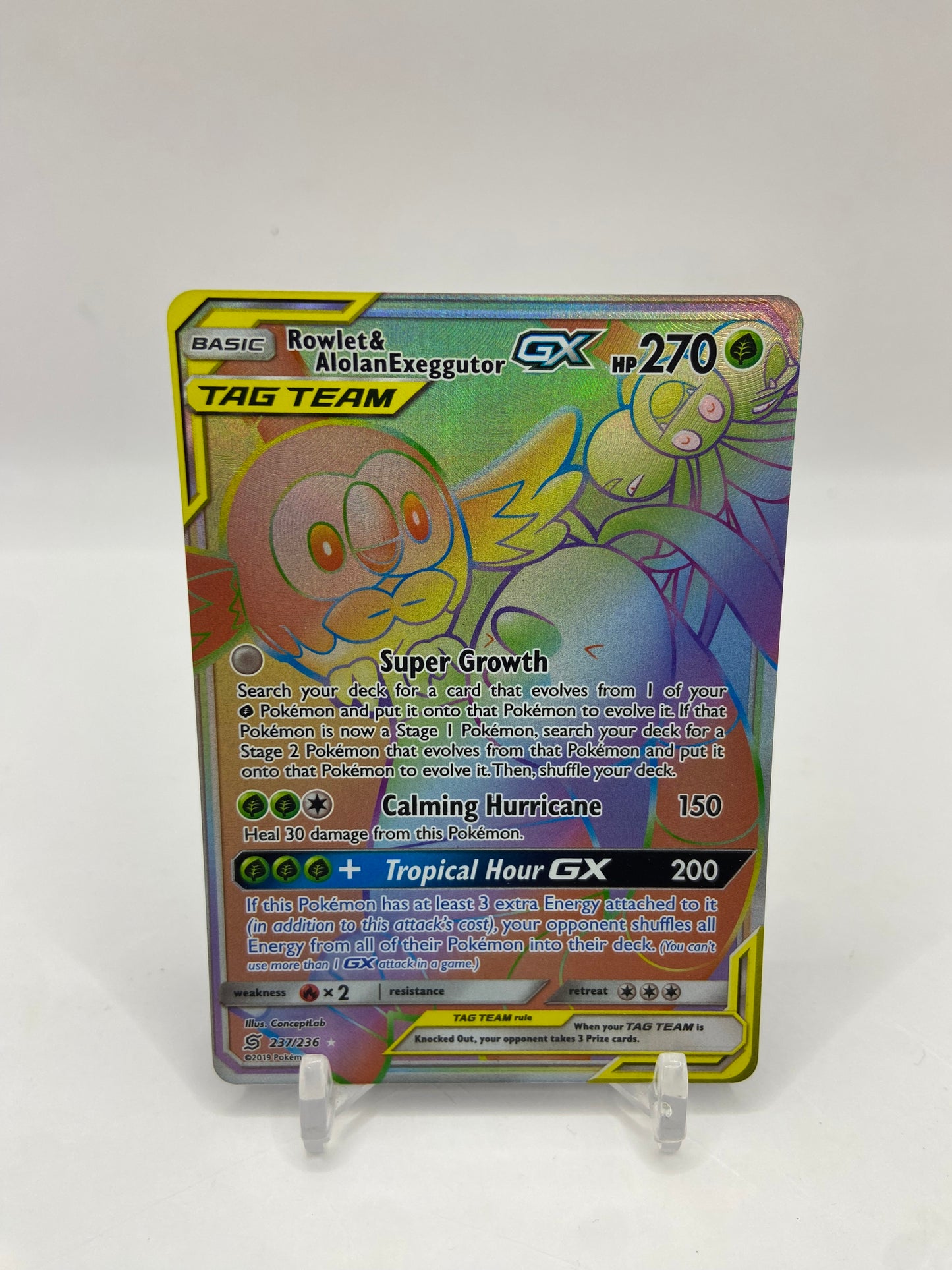 Rowlet & Alolan Exggutor GX Unified Minds 237/236