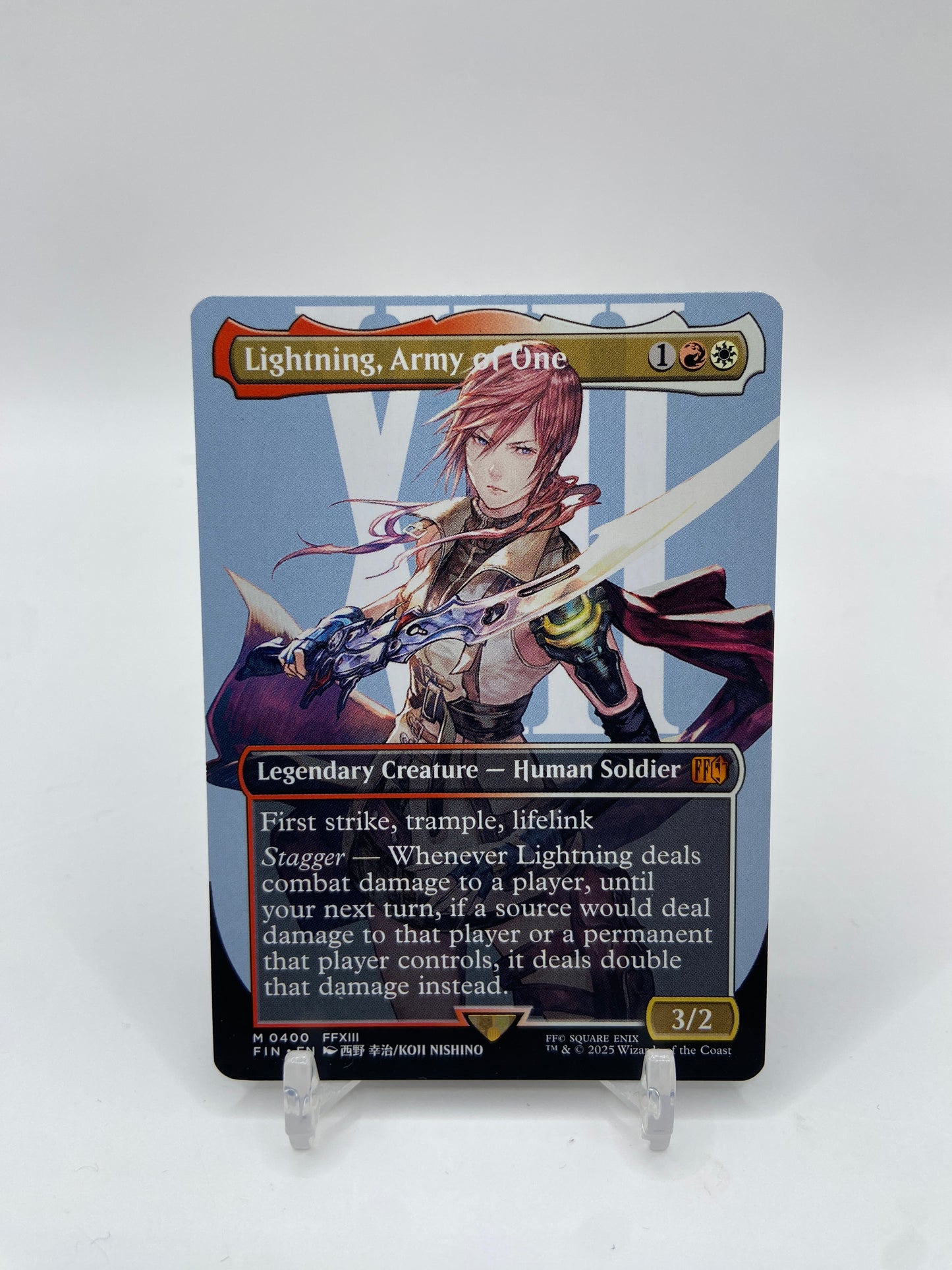 Lightning, Army of One (Borderless) (0400) Universes Beyond: FINAL FANTASY M 400