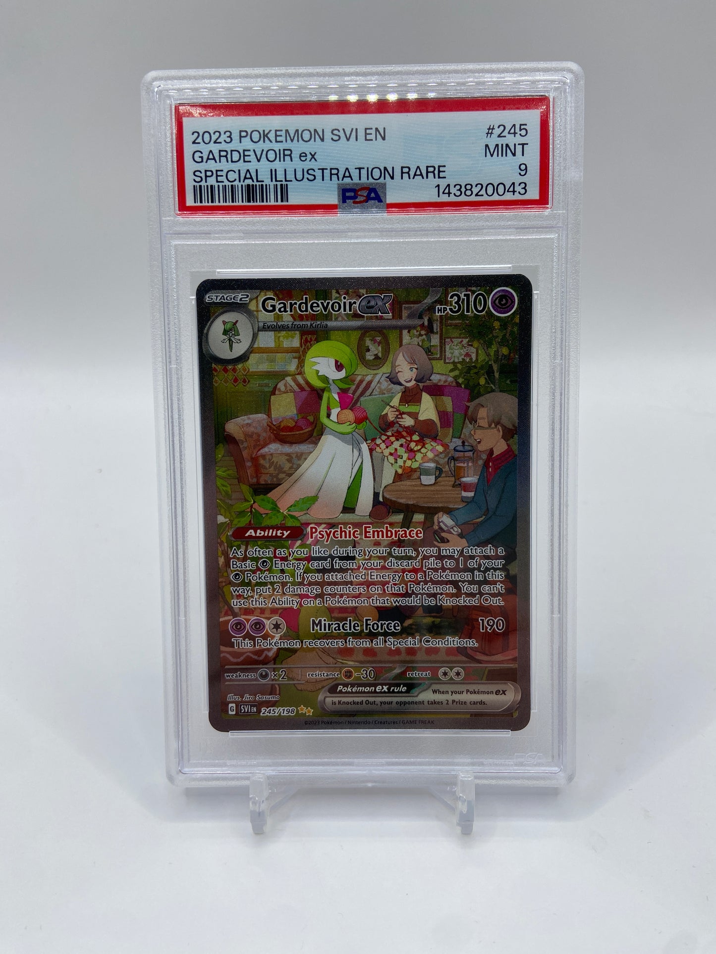 Gardevoir ex Scarlet & Violet Base Set Special Illustration Rare 245/198 PSA 9