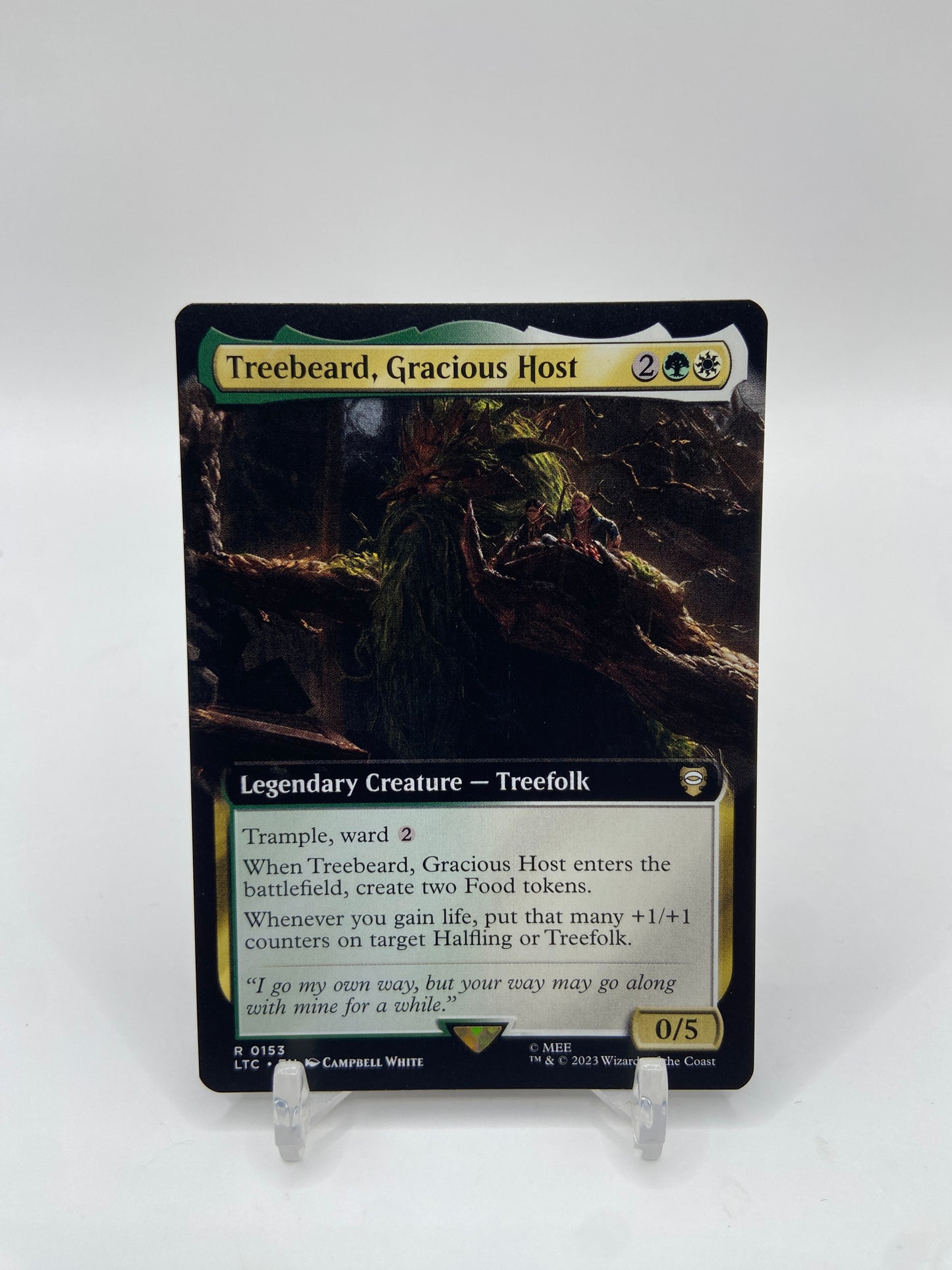 Treebeard, Gracious Host (Extended Art) Commander: The Lord of the Rings: Tales of Middle-earth R 153