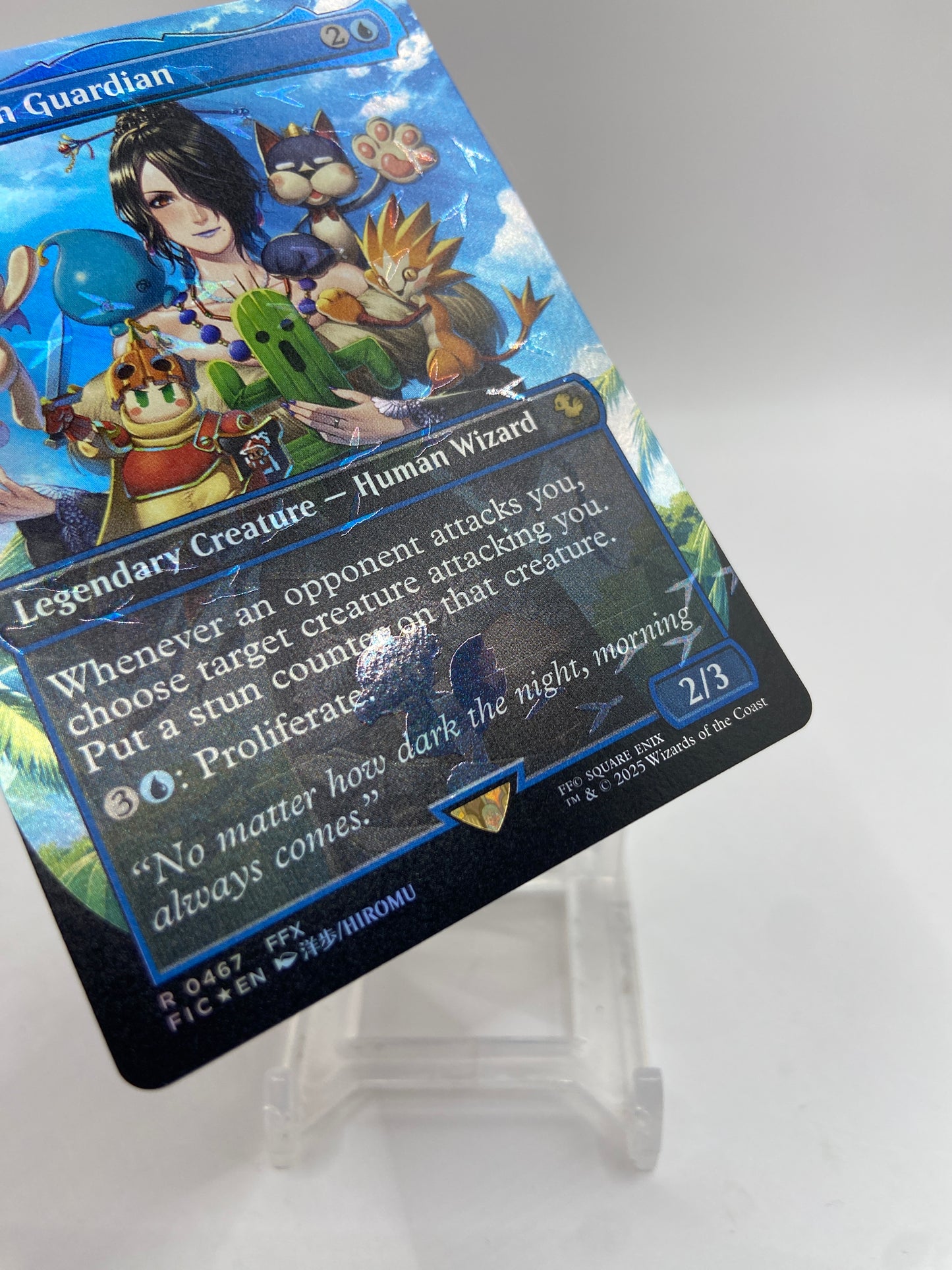 Lulu, Stern Guardian (Borderless) (Chocobo Track Foil) Commander: FINAL FANTASY R 467