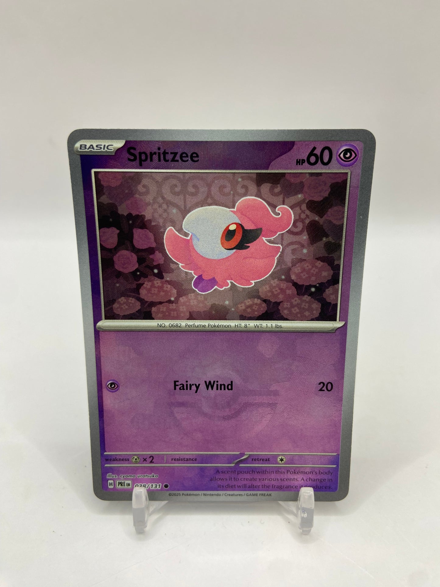 Spritzee Poke Ball Reverse Holo Prismatic Evolutions 038/131