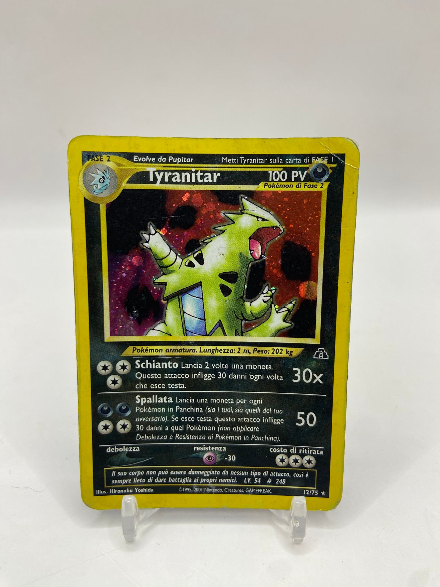 Tyranitar Holo Neo Discovery (Italian) 12/75