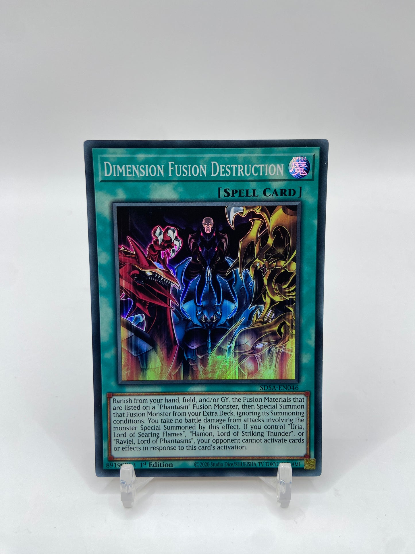 Dimension Fusion Destruction Super Rare Structure Deck: Sacred Beasts SDSA-EN046