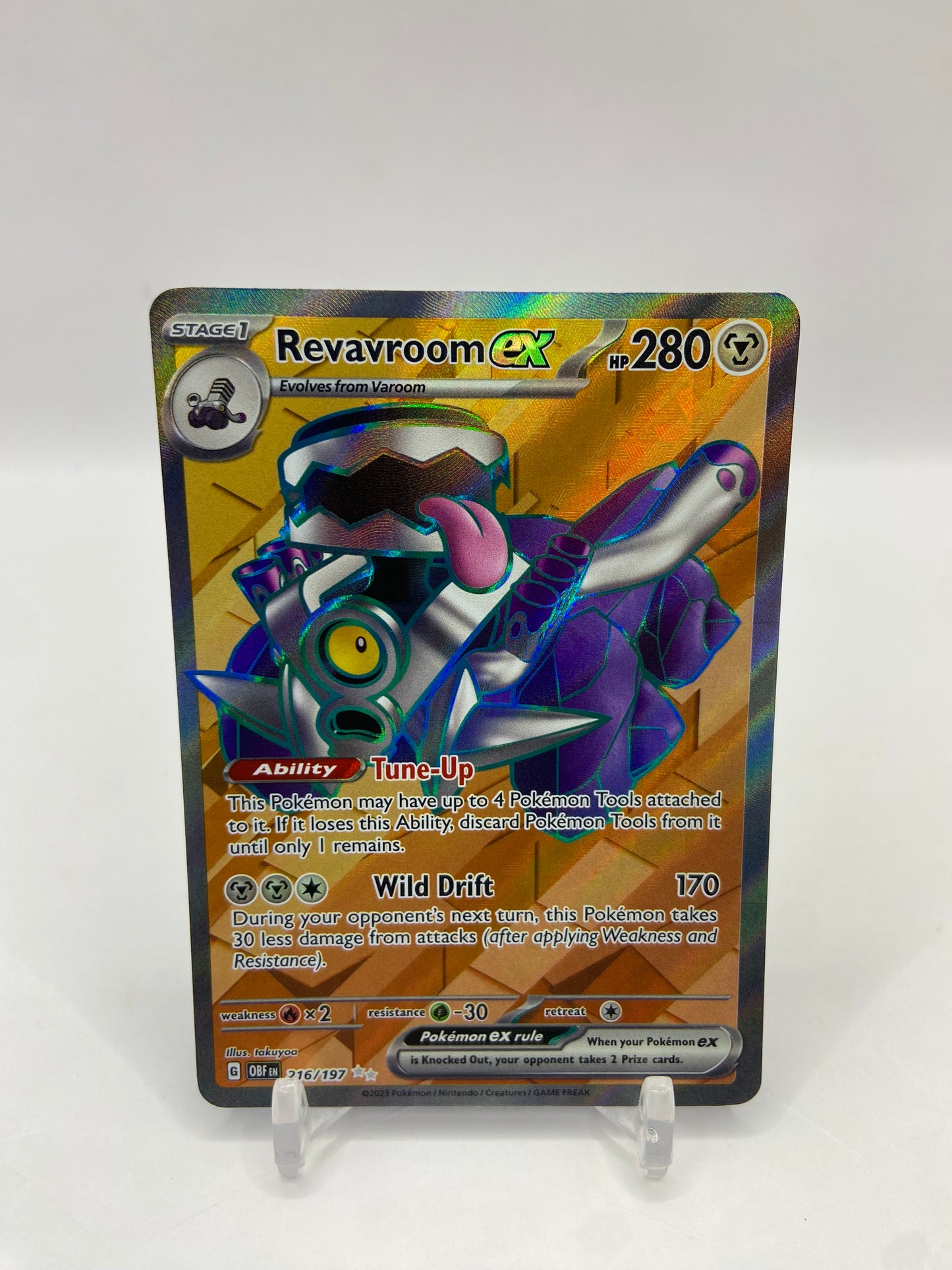 Revavroom Ex Full Art Obsidian Flames 216/197