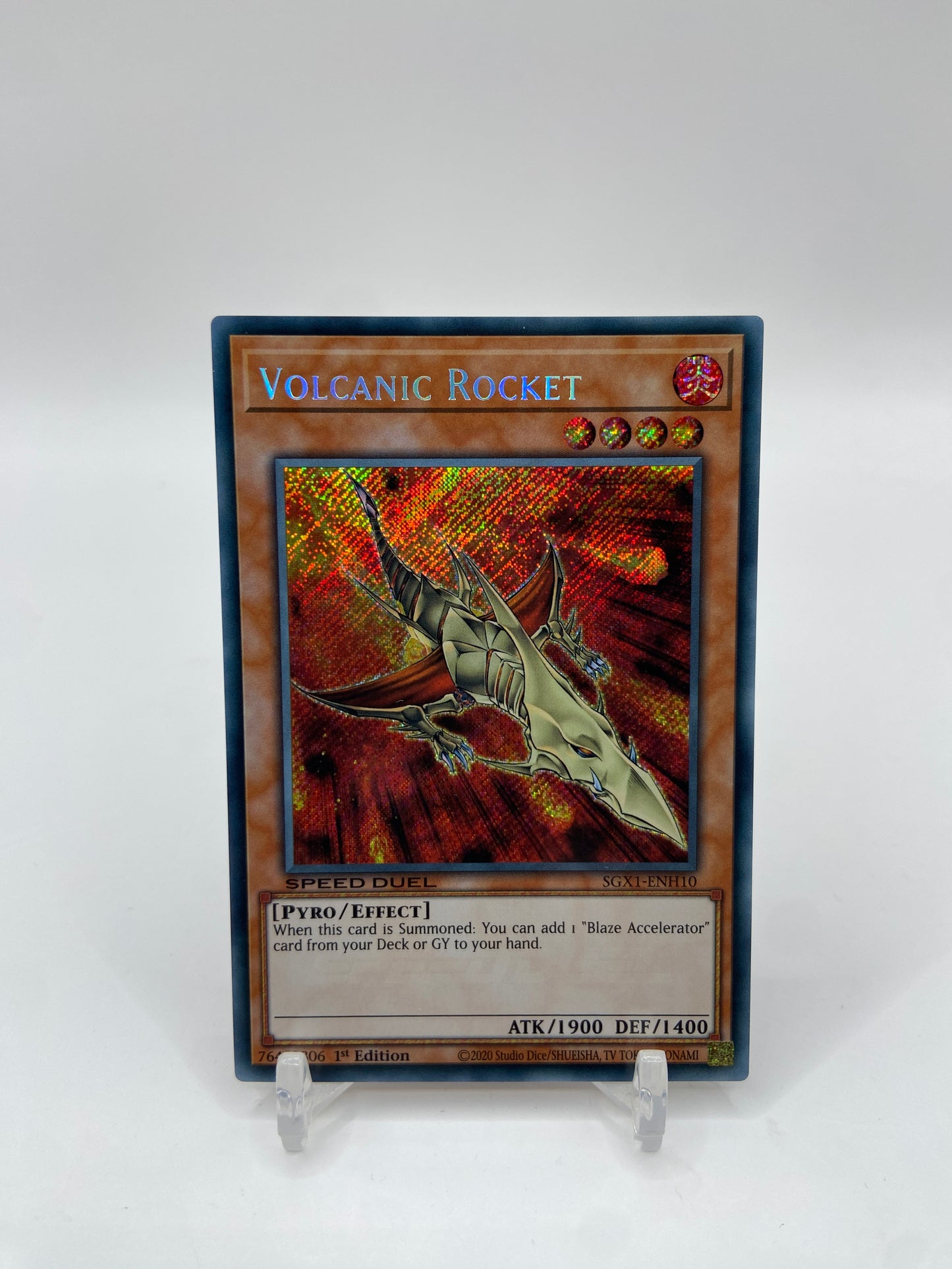 Volcanic Rocket Secret Rare Speed Duel GX: Duel Academy Box SGX1-ENH10