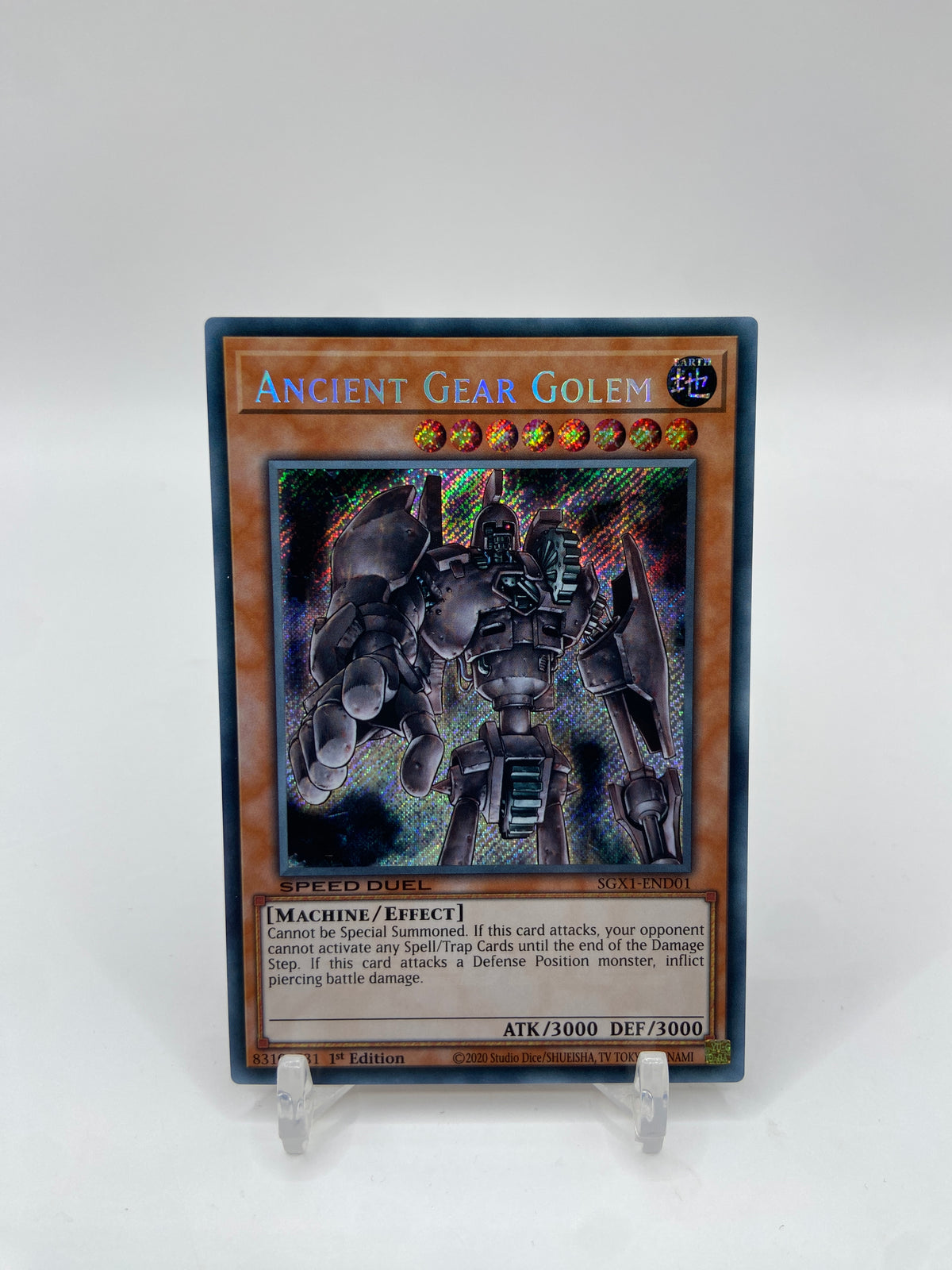 Ancient Gear Golem Secret Rare Speed Duel GX: Duel Academy Box SGX1-END01