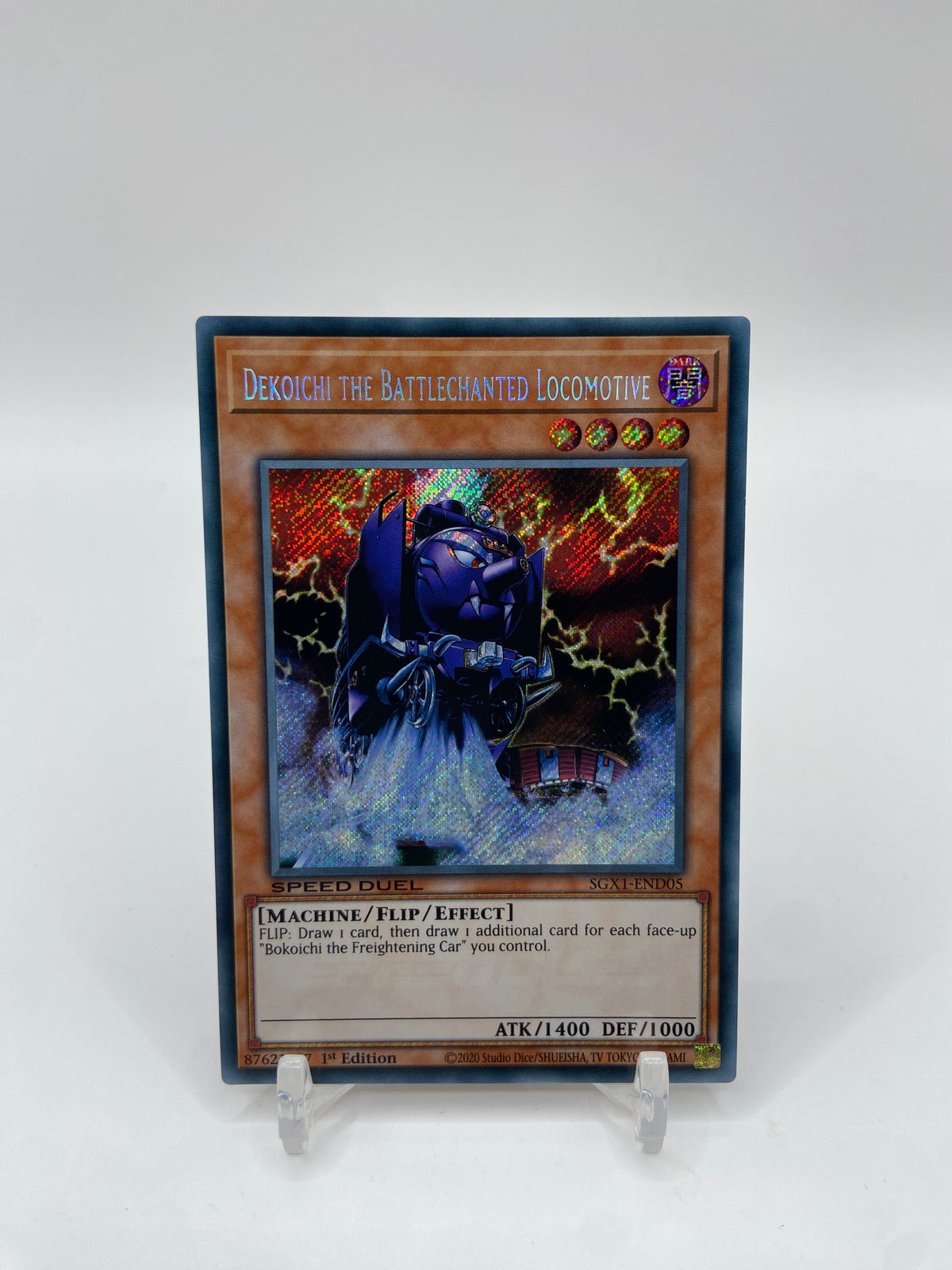 Dekoichi the Battlechanted Locomotive Secret Rare Speed Duel GX: Duel Academy Box SGX1-END05