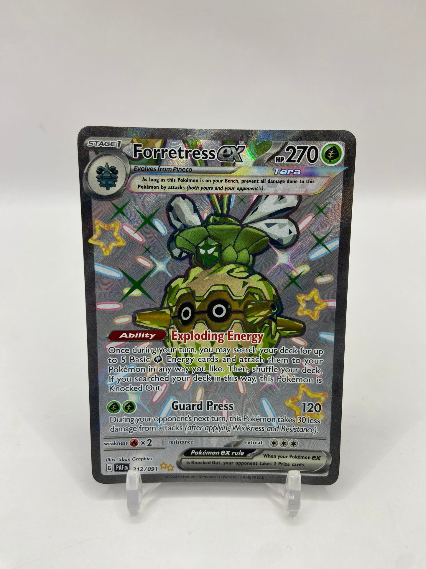 Forretress Ex Full Art Paldean Fates 212/091
