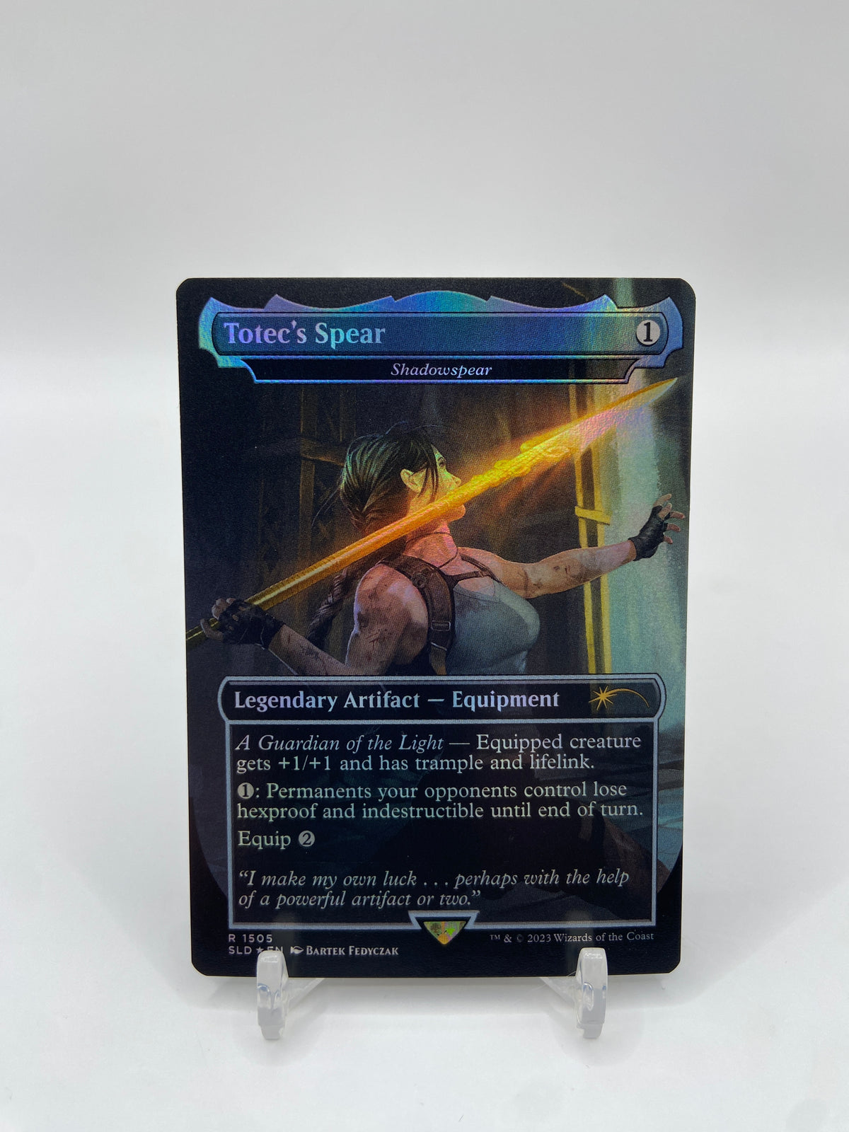 Totec's Spear - Shadowspear Foil Secret Lair Drop Series R 1505