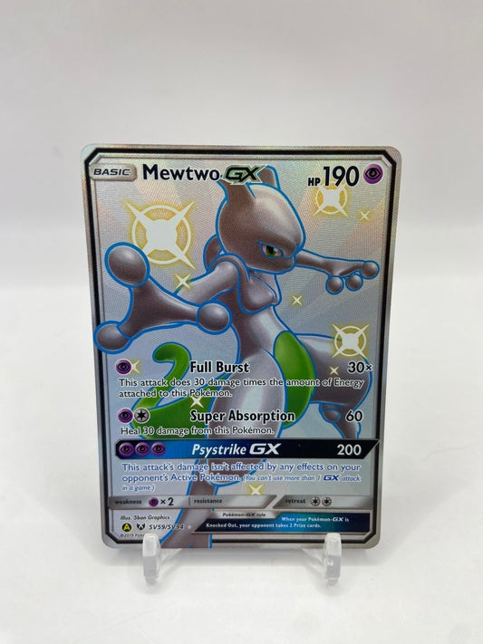 Mewtwo Gx Shiny Full Art Hidden Fates SV59/SV94