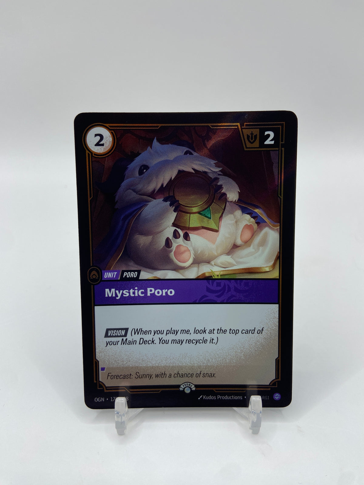 Mystic Poro Foil Riftbound Organized Play Promotional Cards 171/298
