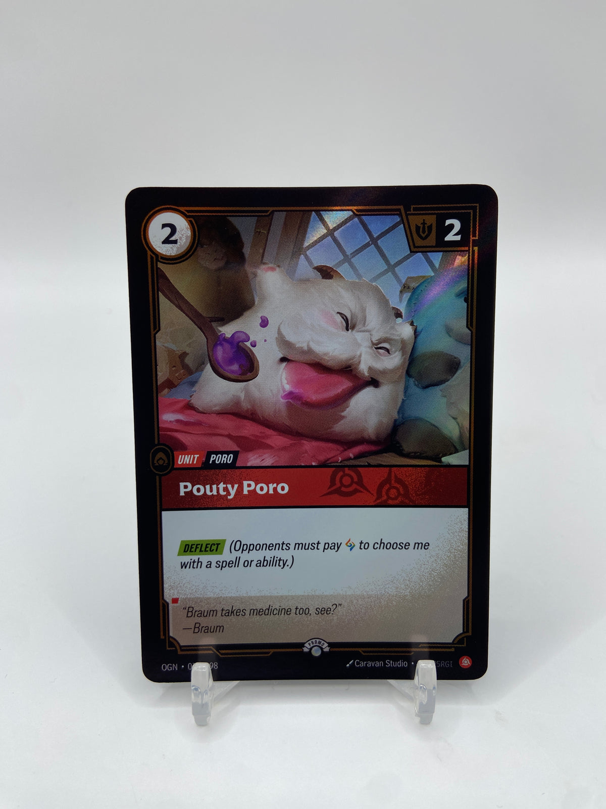 Pouty Poro Foil Riftbound Organized Play Promotional Cards 013/298