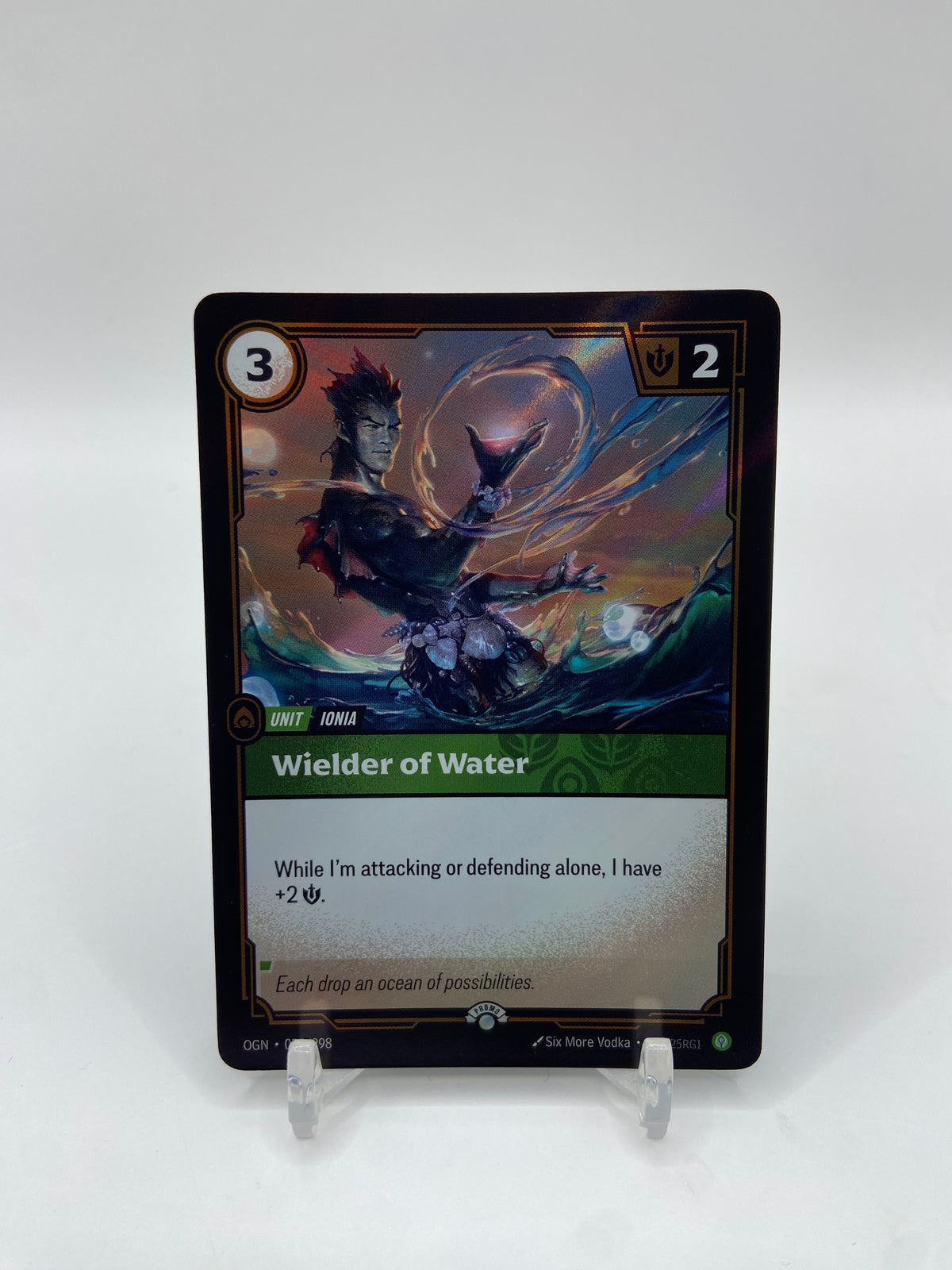 Wielder of Water Foil Riftbound Organized Play Promotional Cards 055/298