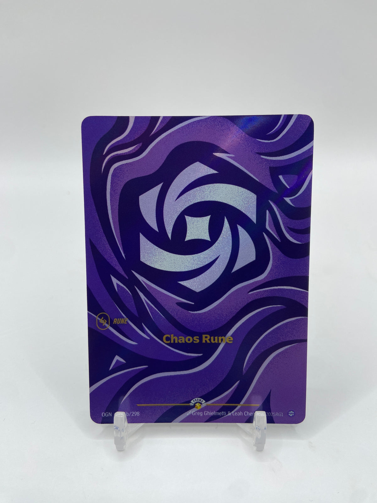 Chaos Rune Foil Riftbound Organized Play Promotional Cards Showcase 166b/298