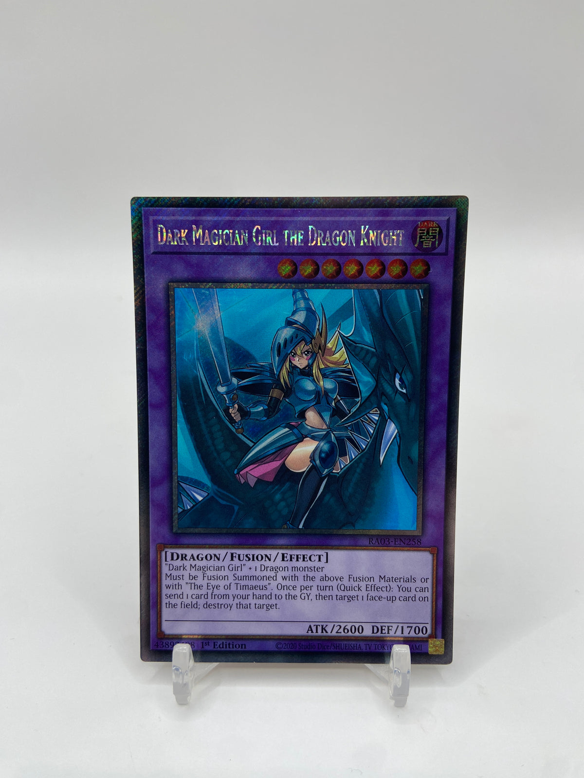 Dark Magician Girl the Dragon Knight (Platinum Secret Rare) Quarter Century Bonanza RA03-EN258