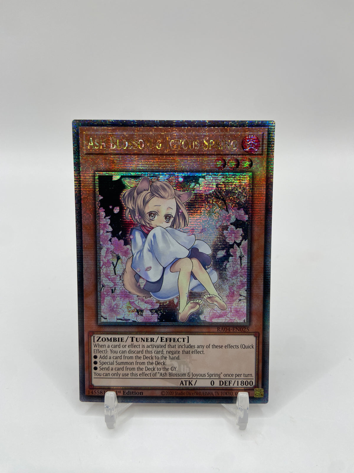 Ash Blossom & Joyous Spring (Alternate Art) (Quarter Century Secret Rare) Quarter Century Stampede RA04-EN025