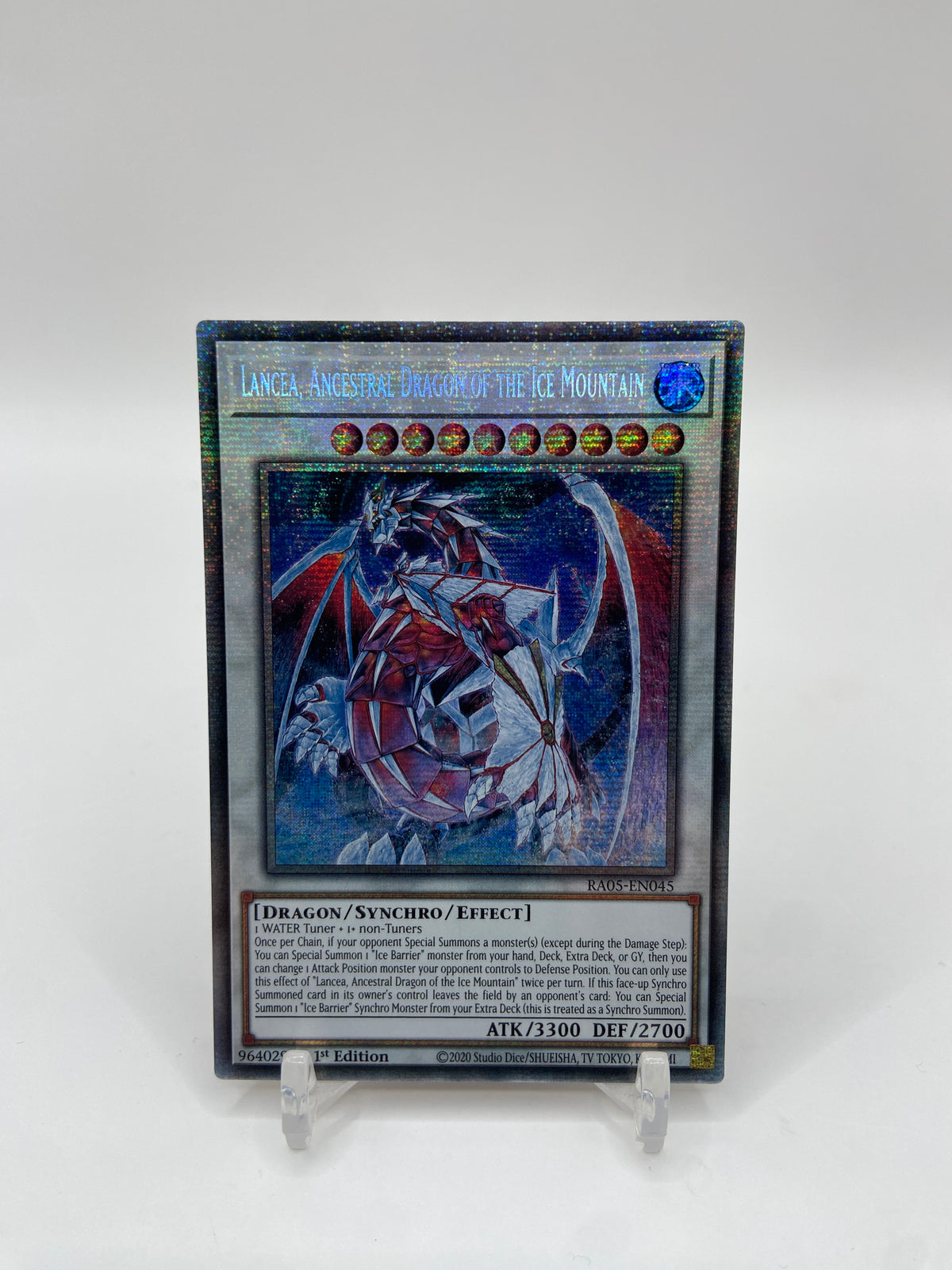 Lancea, Ancestral Dragon of the Ice Mountain (Starlight Rare) Rarity Collection 5 RA05-EN045